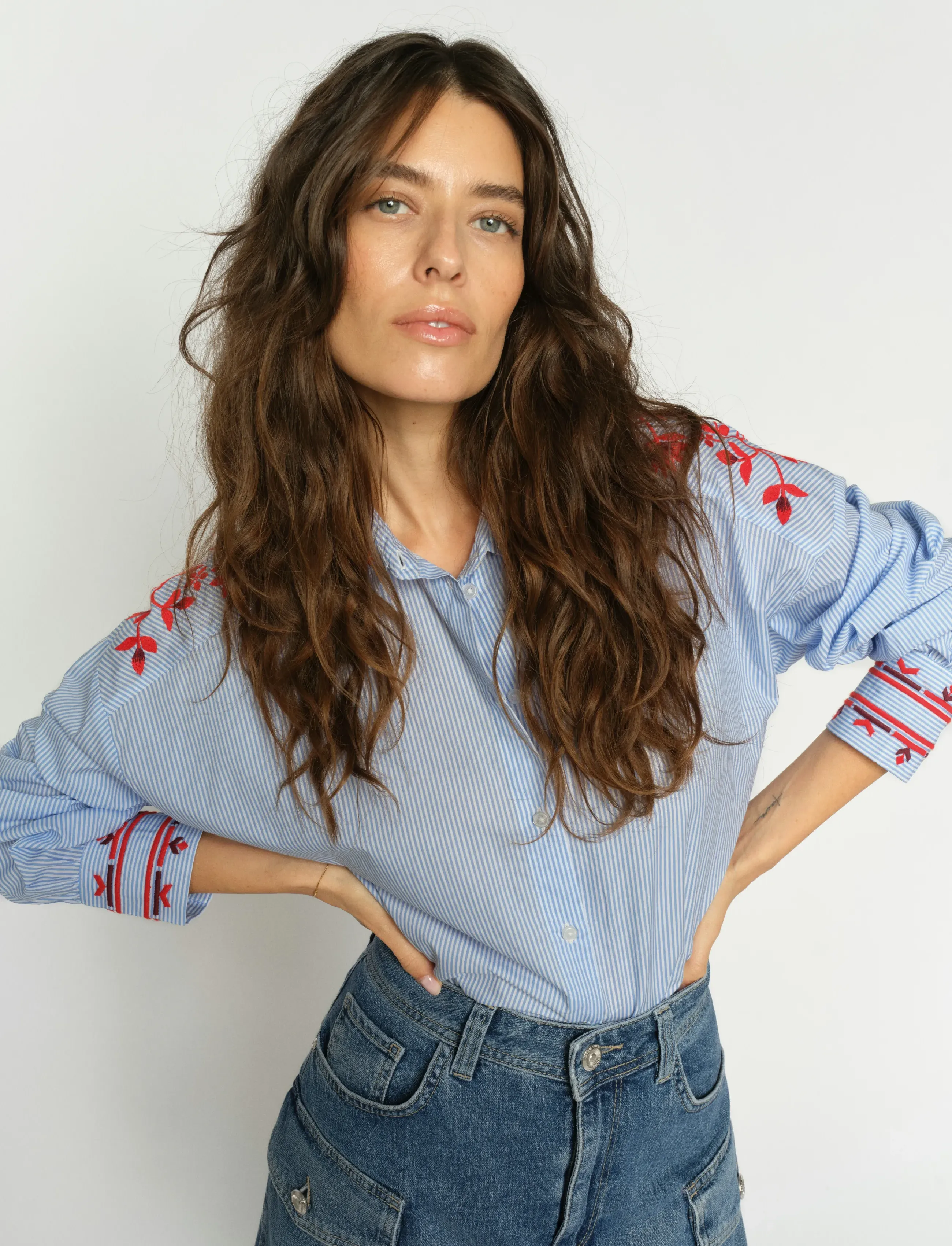 MOS MOSH MMOsmo Stripey Shirt - Hemden - BRUNNERA BLUE / blue