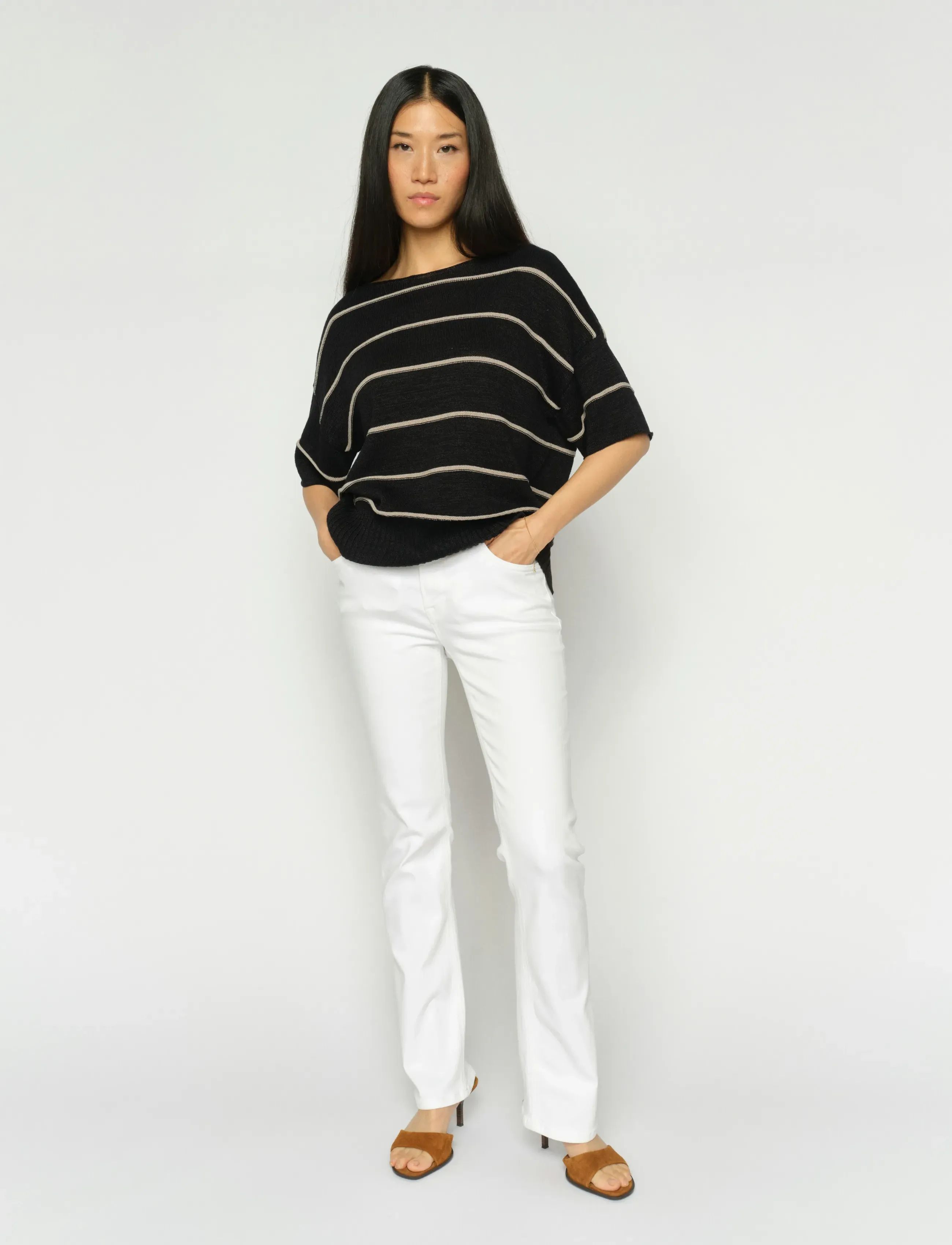 MOS MOSH MMAshley Deluxe Jeans - Transitional Layering - BRIGHT WHITE / white