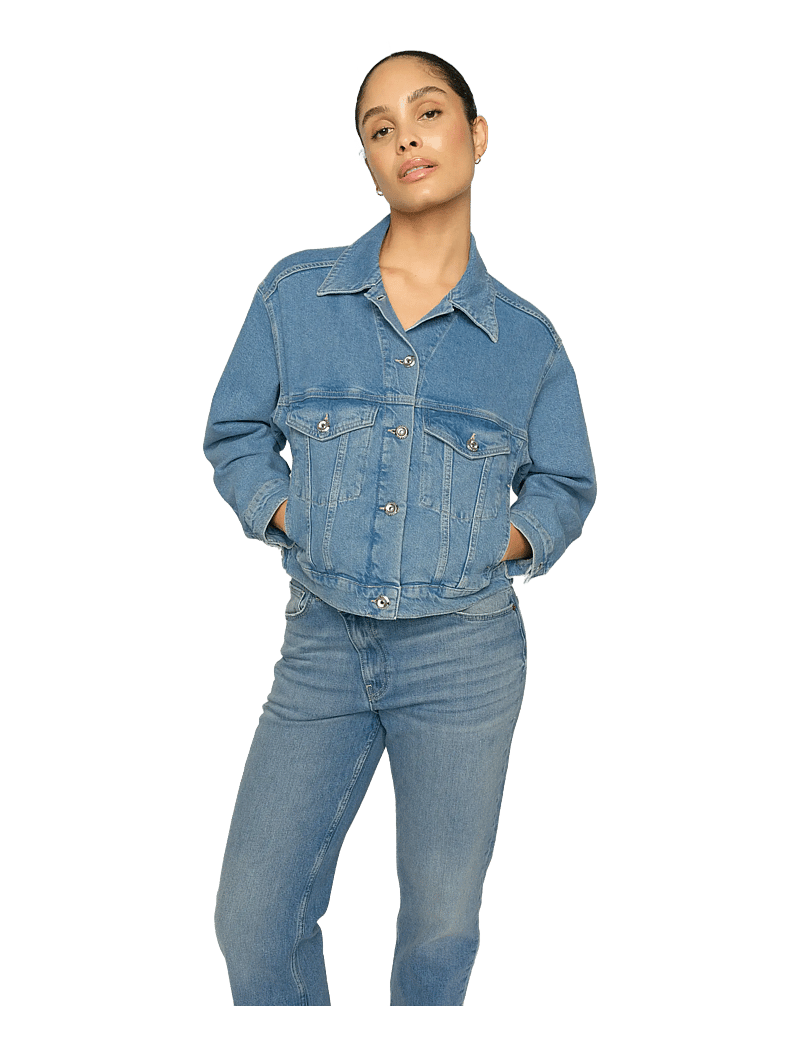 MOS MOSH - MMMavi Jentra Jacket - jeansjacken - light blue - 4