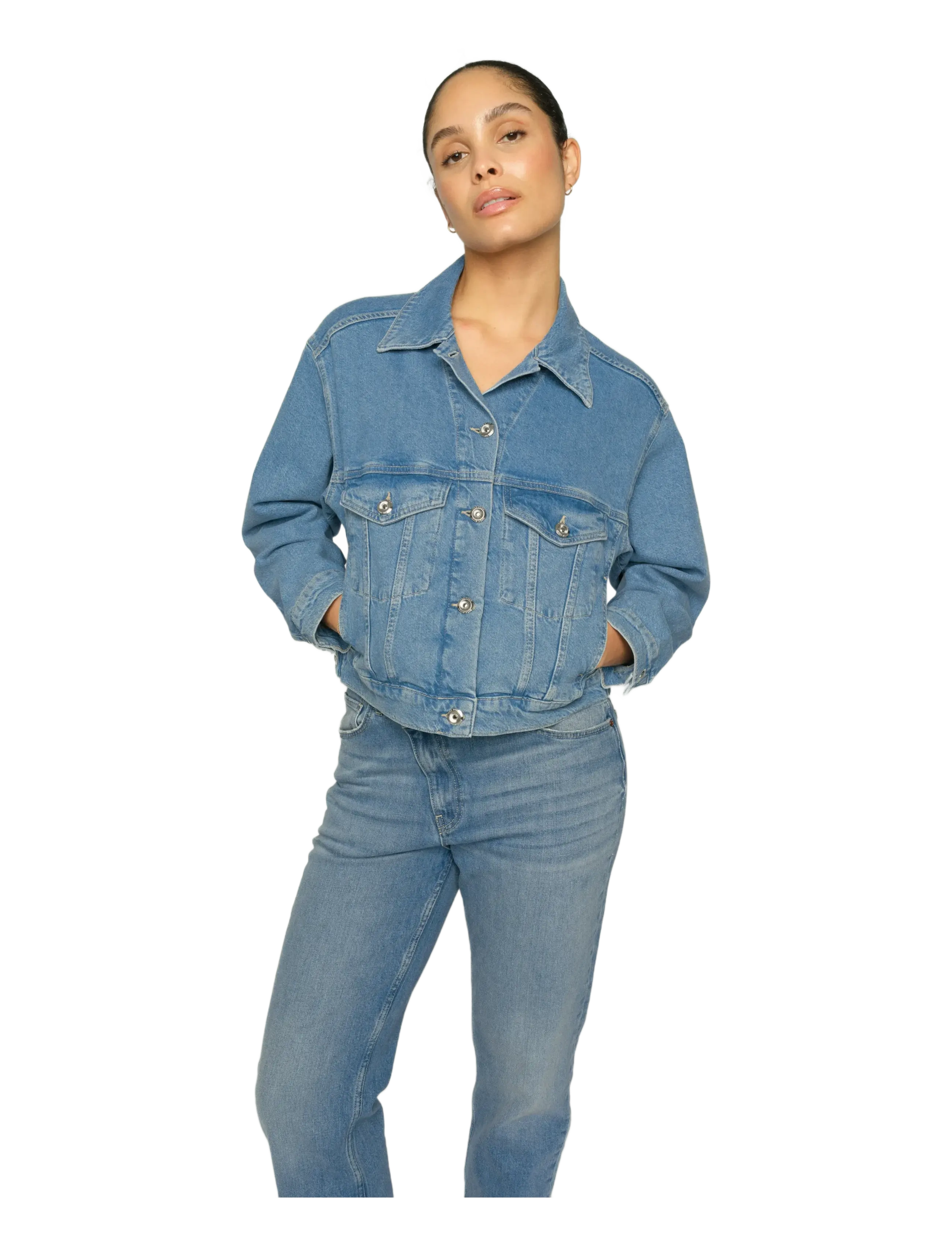 MOS MOSH - MMMavi Jentra Jacket - vårjackor - light blue - 4