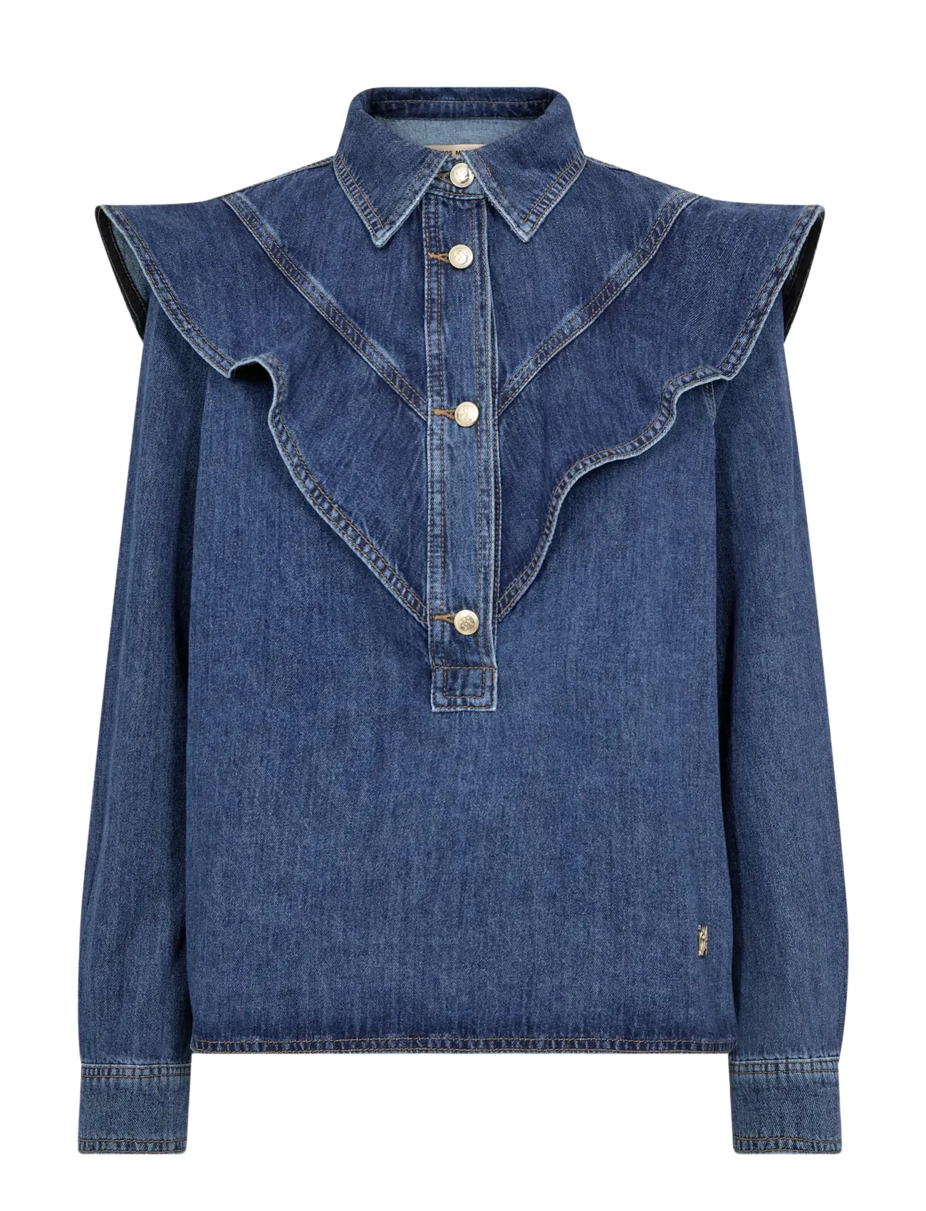 MOS MOSH Mmirina Denim Shirt Blau - XL - Damen