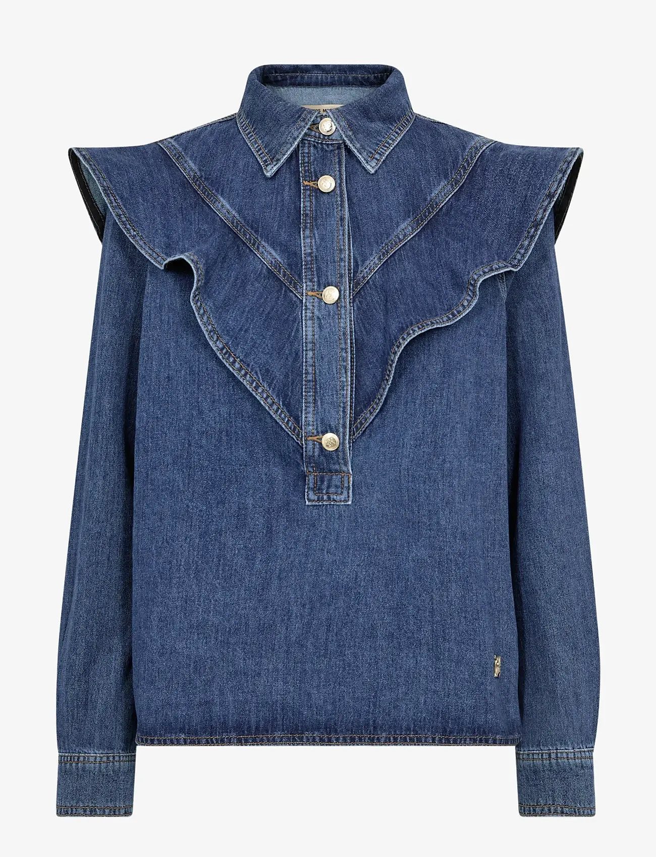 MOS MOSH - MMIrina Denim Shirt - denimskjorter - dark blue - 1