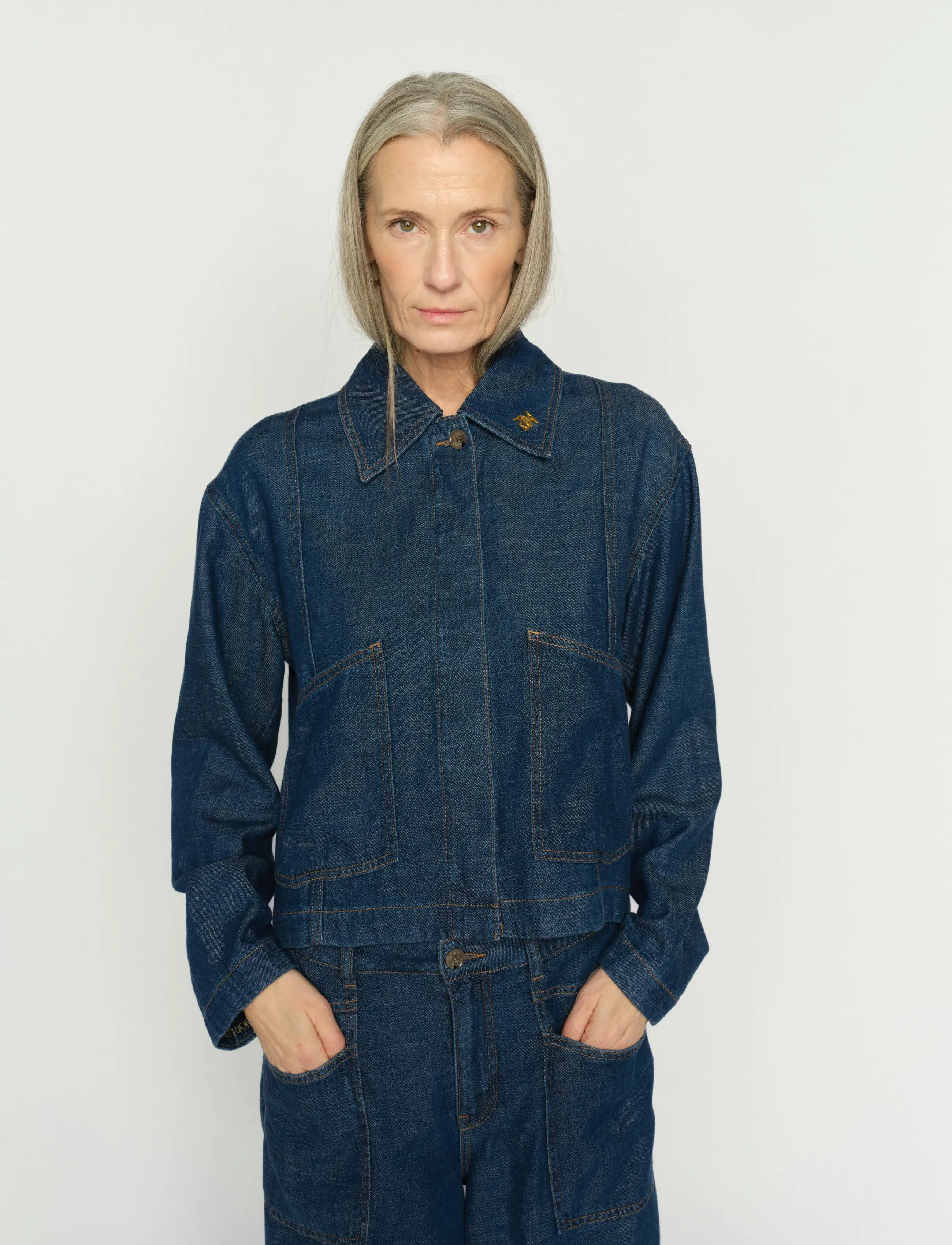 MOS MOSH Mmeyla Arge Jacket, Kvinder, Denimjakke, Blå, Str: XL