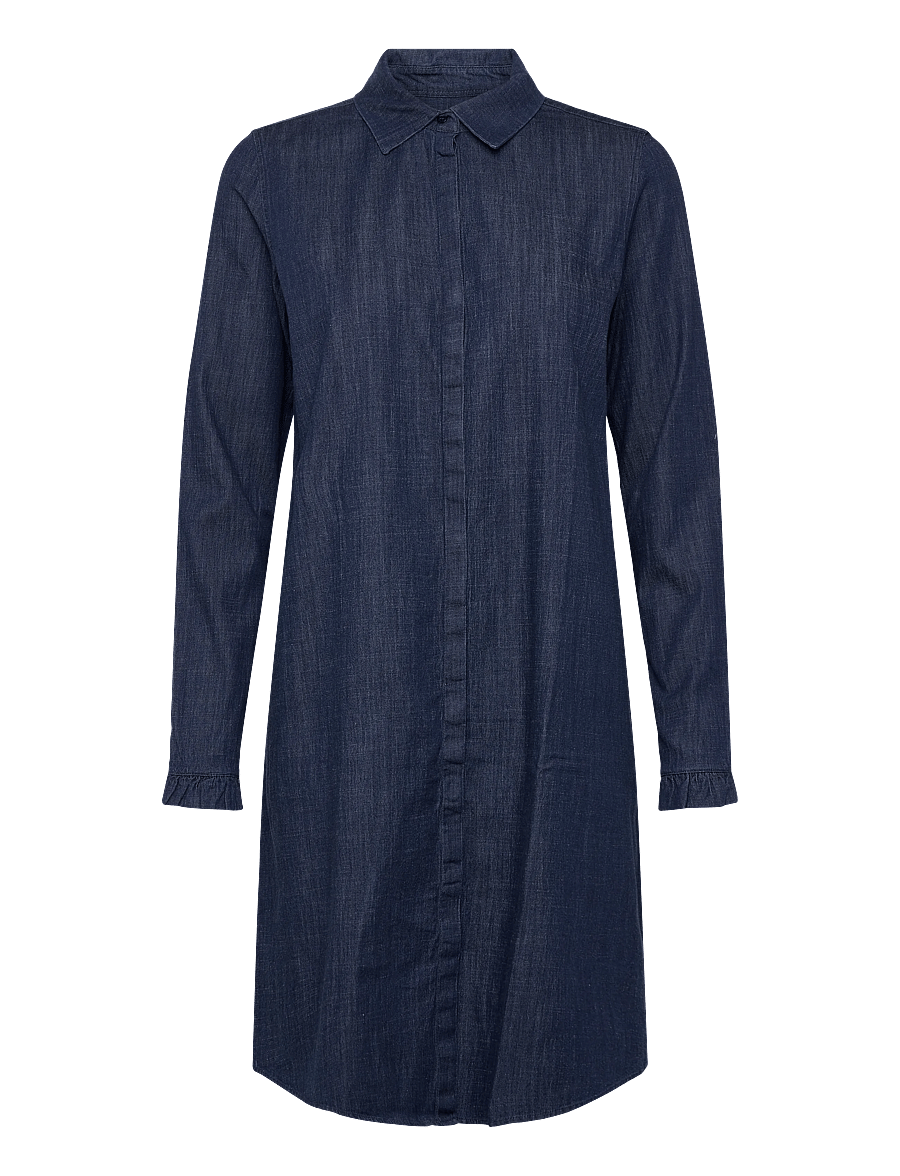 MOS MOSH - MMMattie Flip Denim Dress - hemdkleider - dark blue - 1