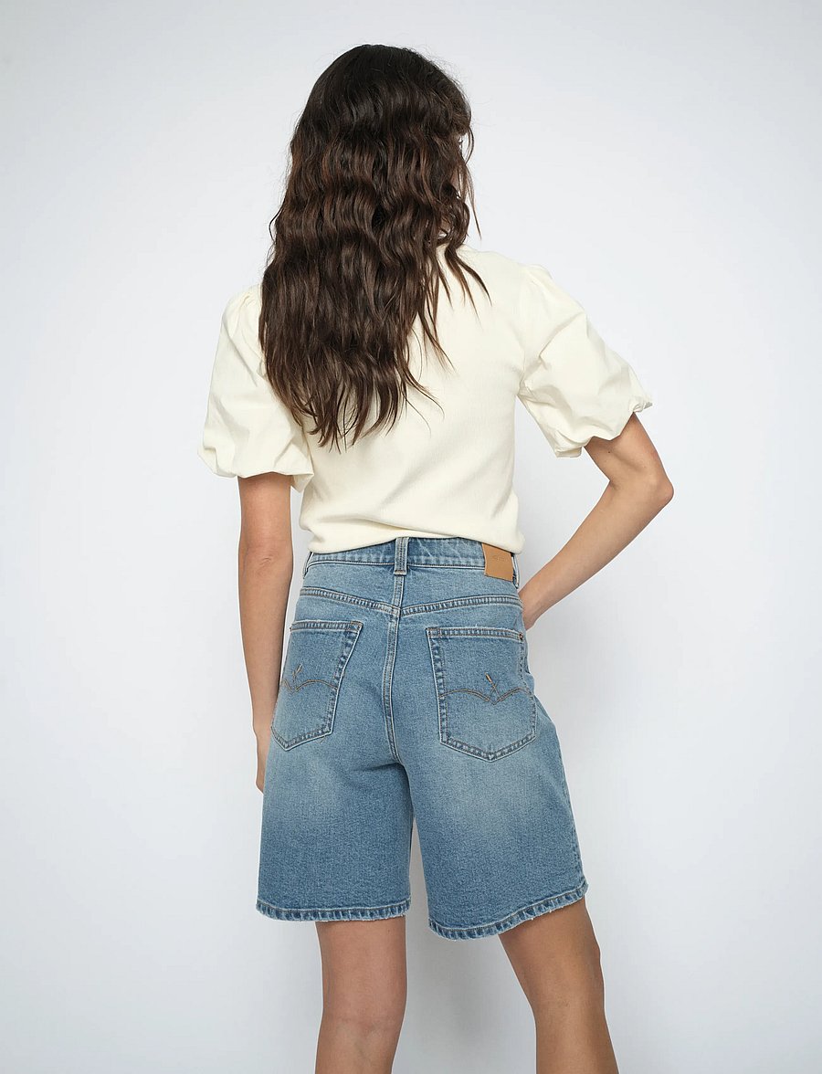 MOS MOSH - MMBati Denim Shorts - jorts - blue - 3