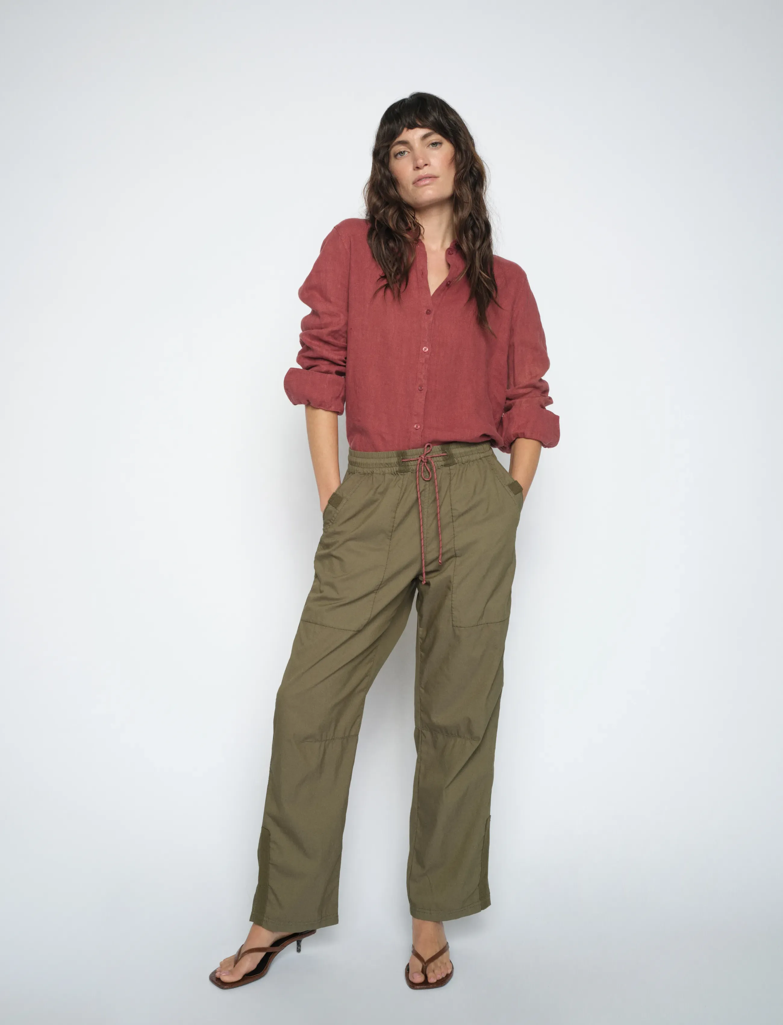 MOS MOSH MMFranka Tivo Pant - MOS MOSH - BURNT OLIVE / khaki/green