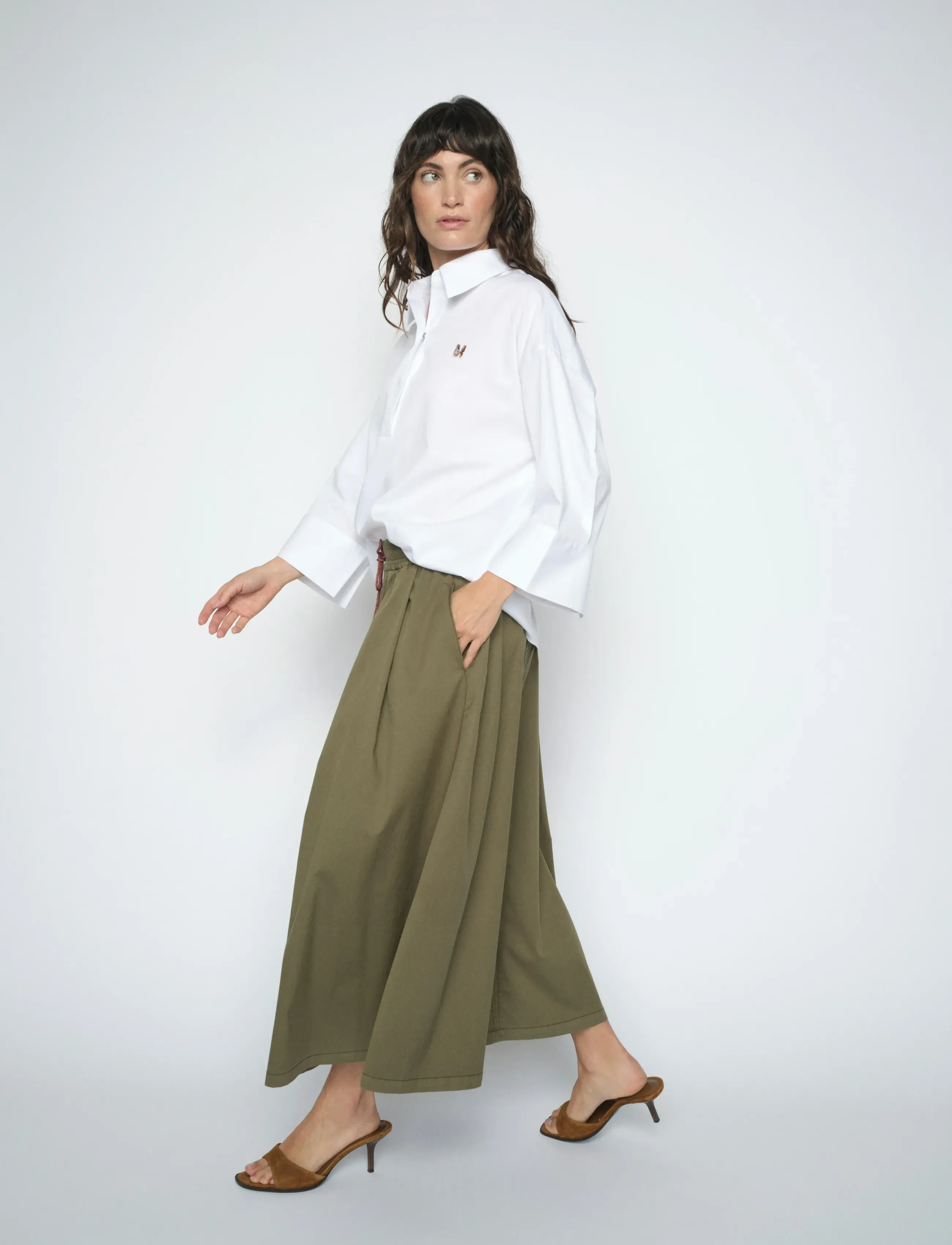 MOS MOSH - MMAdine Tivo Skirt - maxi nederdele - burnt olive - 4