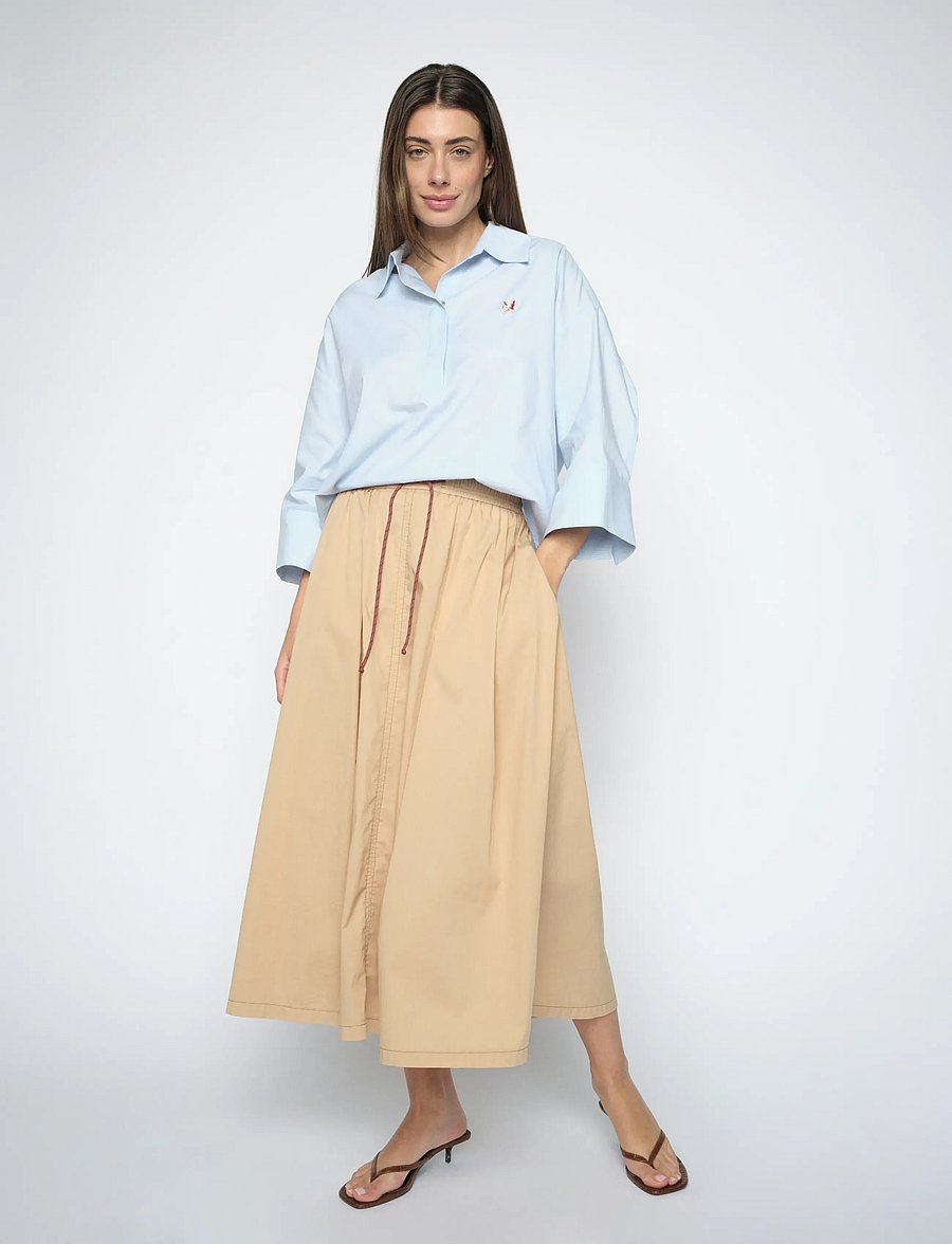 MOS MOSH - MMAdine Tivo Skirt - maxi skirts - sesame - 0
