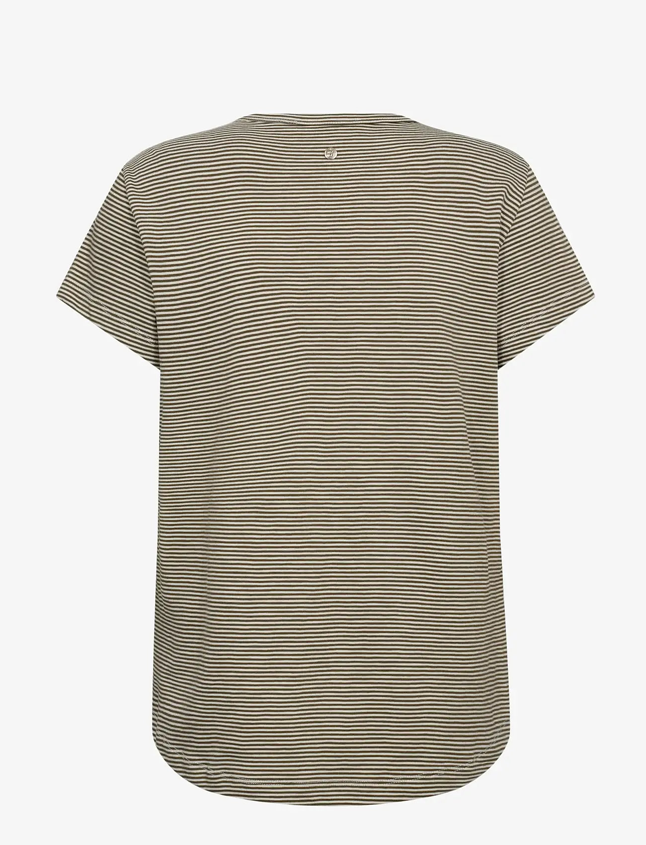 MOS MOSH - MMCamp O-SS Stripe Tee - t-shirts - burnt olive - 2