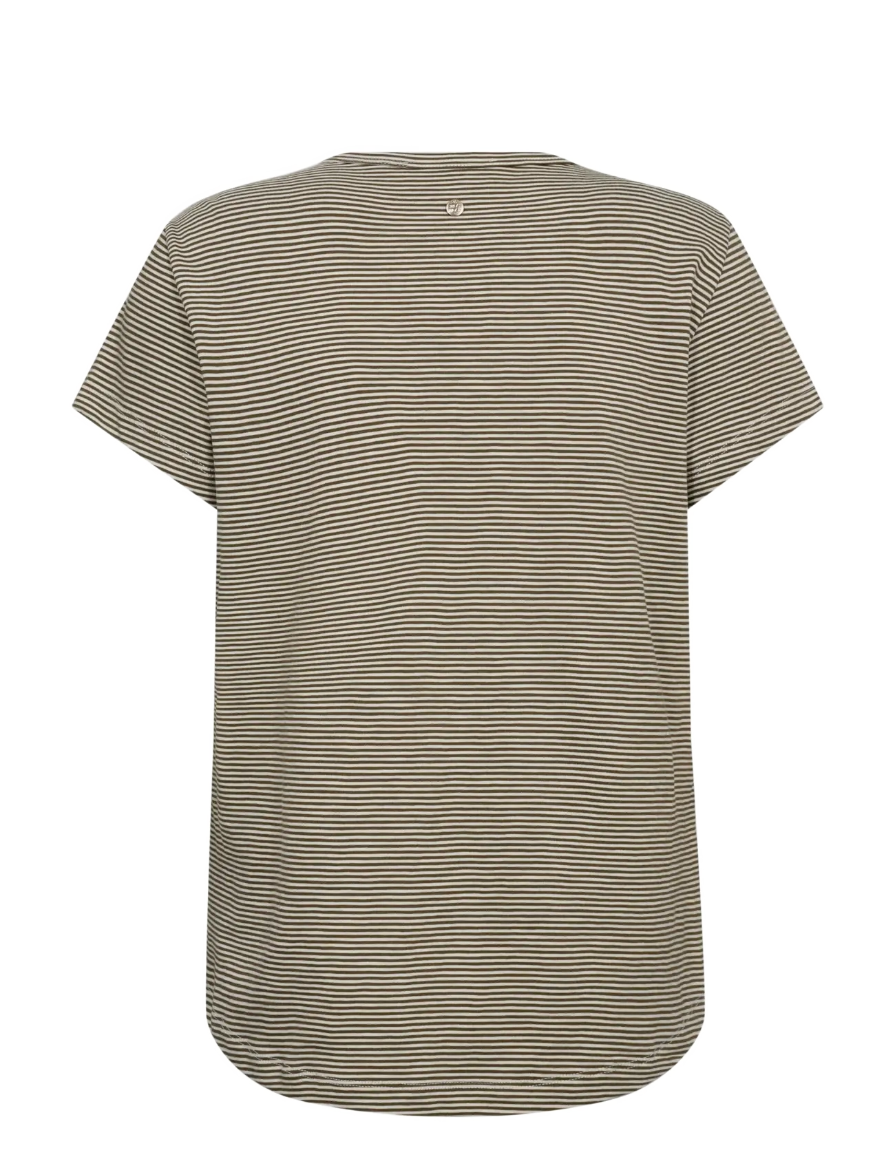 MOS MOSH - MMCamp O-SS Stripe Tee - t-shirts - burnt olive - 2