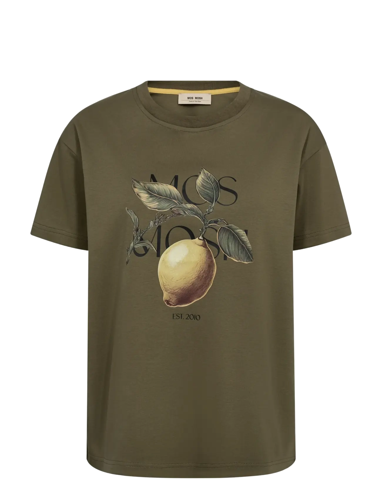 MOS MOSH MMFruit O-SS Tee - T-paidat & topit - BURNT OLIVE / khaki/green