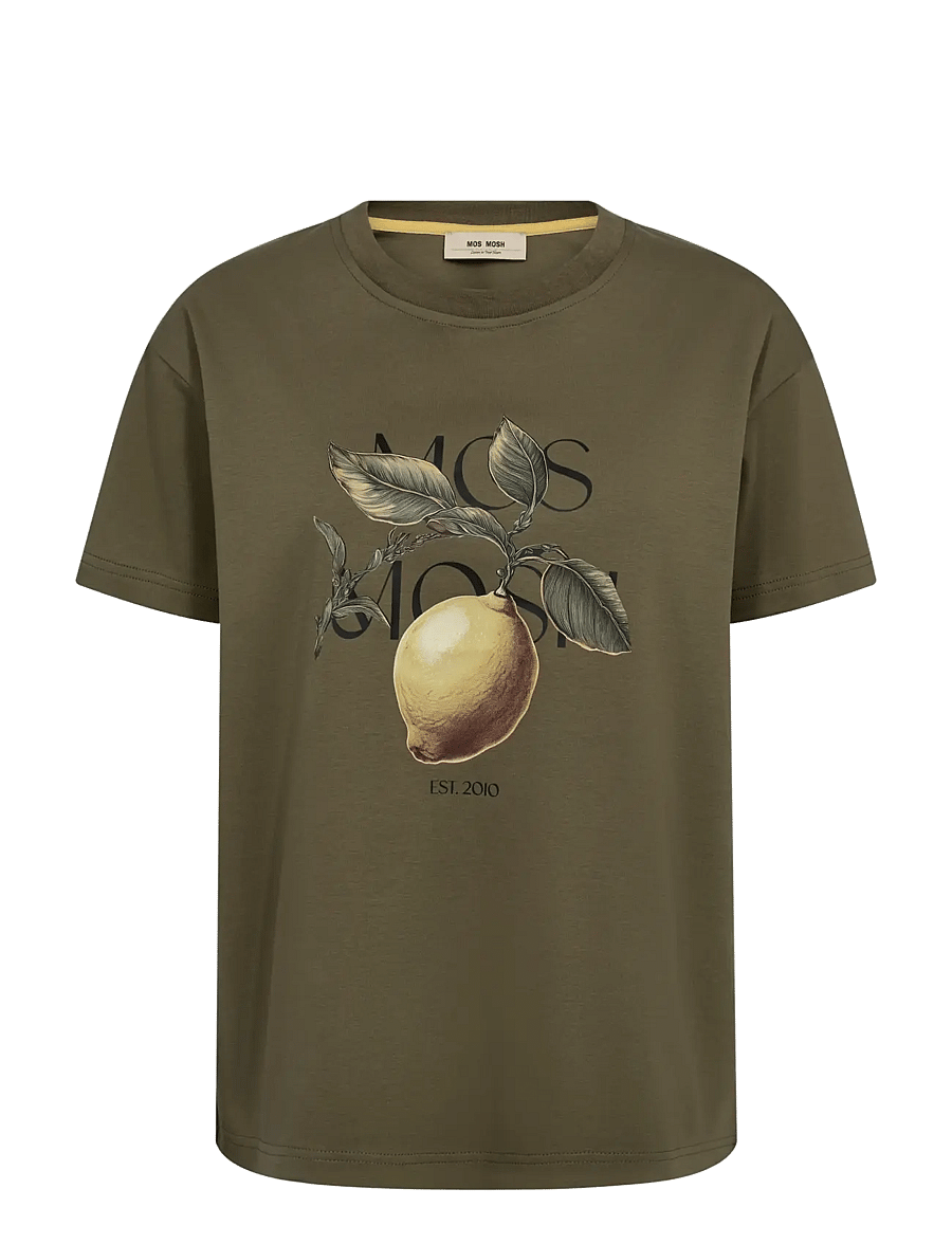 MOS MOSH - MMFruit O-SS Tee - t-shirts - burnt olive - 1