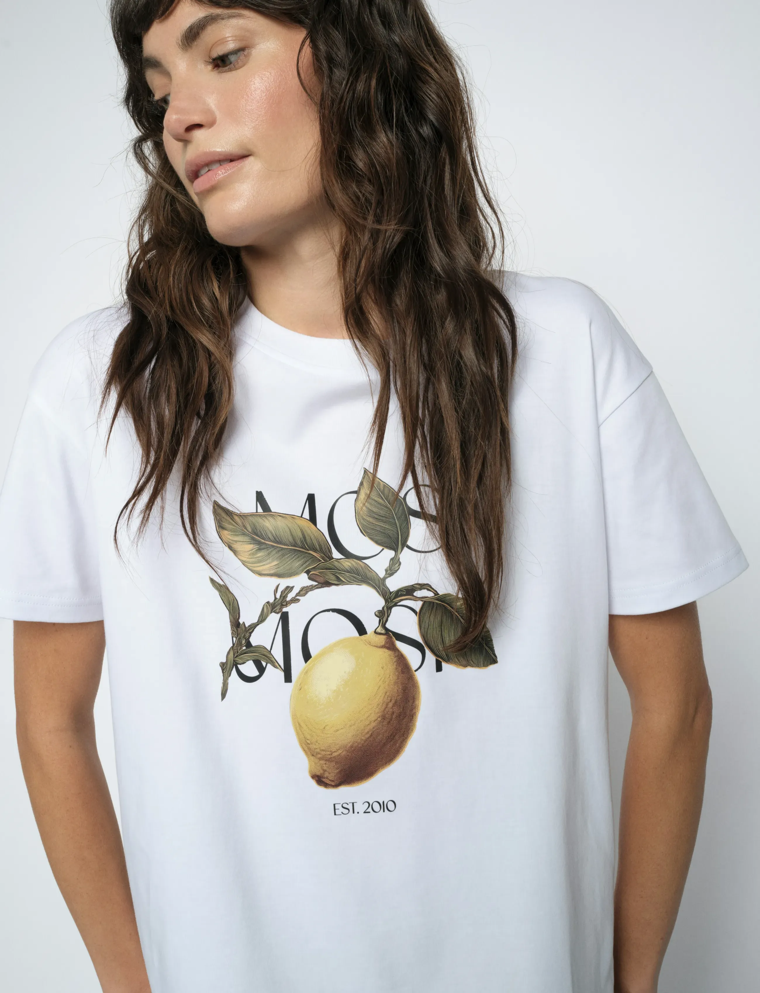 MOS MOSH MMFruit O-SS Tee - T-shirts - WHITE / white