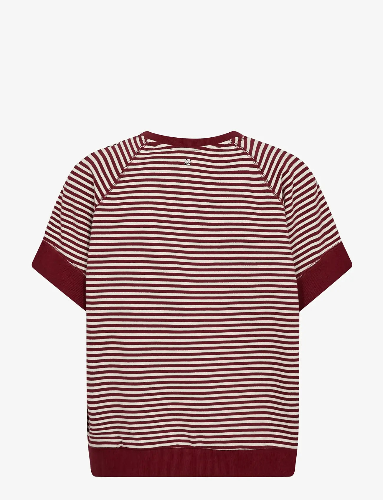MOS MOSH - MMHolt V-SS Stripe Sweatshirt - striktrøjer - cabernet - 2