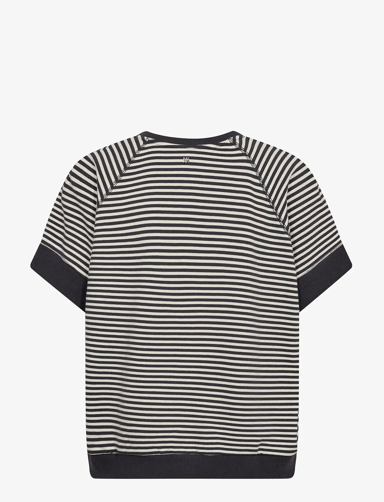 MOS MOSH - MMHolt V-SS Stripe Sweatshirt - striktrøjer - india ink - 2