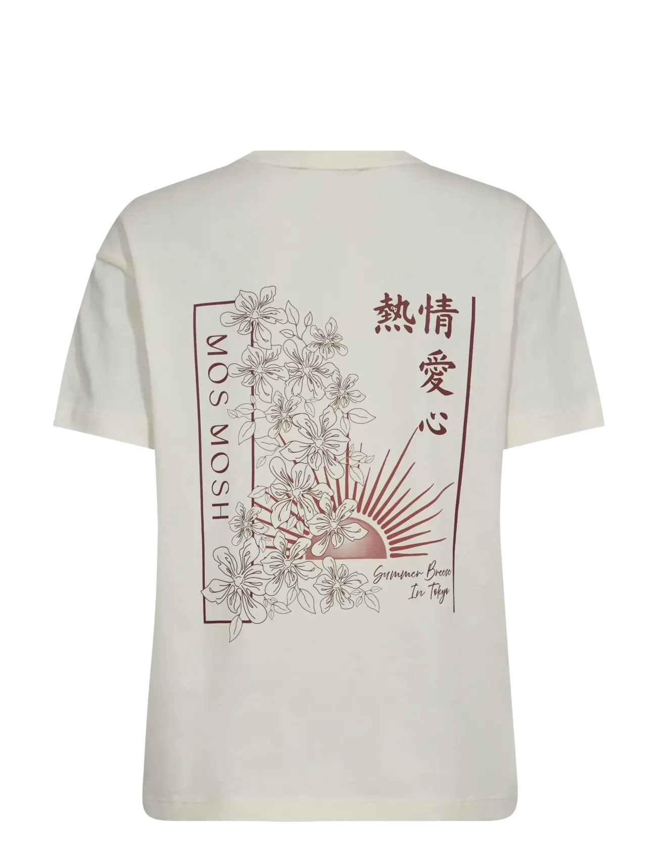 MOS MOSH - MMSaiko O-SS Tee - t-shirts - ecru - 2