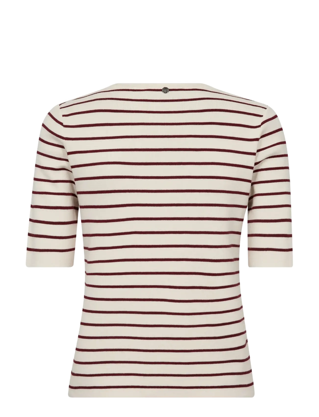 MOS MOSH - MMAliz Caliz Stripe SS Knit - stickade tröjor - cabernet - 2