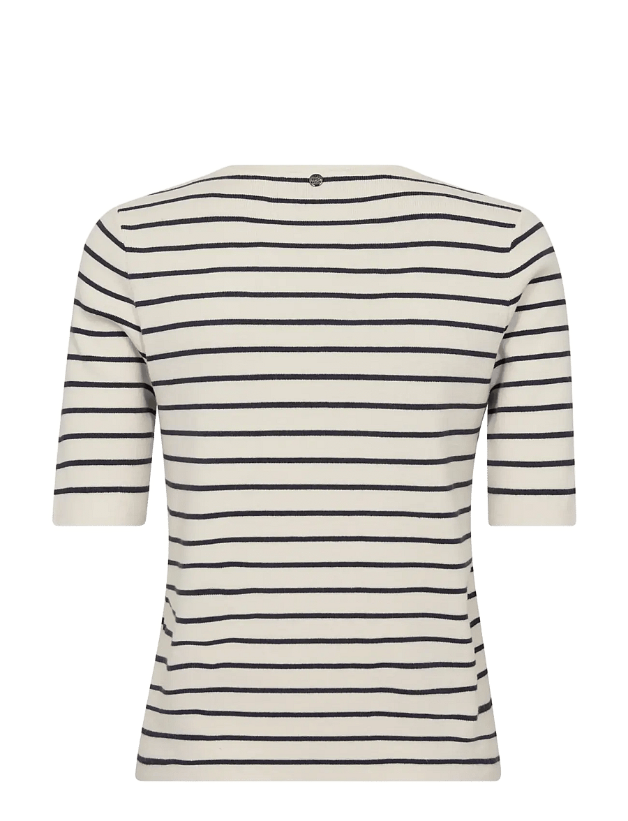 MOS MOSH - MMAliz Caliz Stripe SS Knit - gebreide truien - india ink - 2