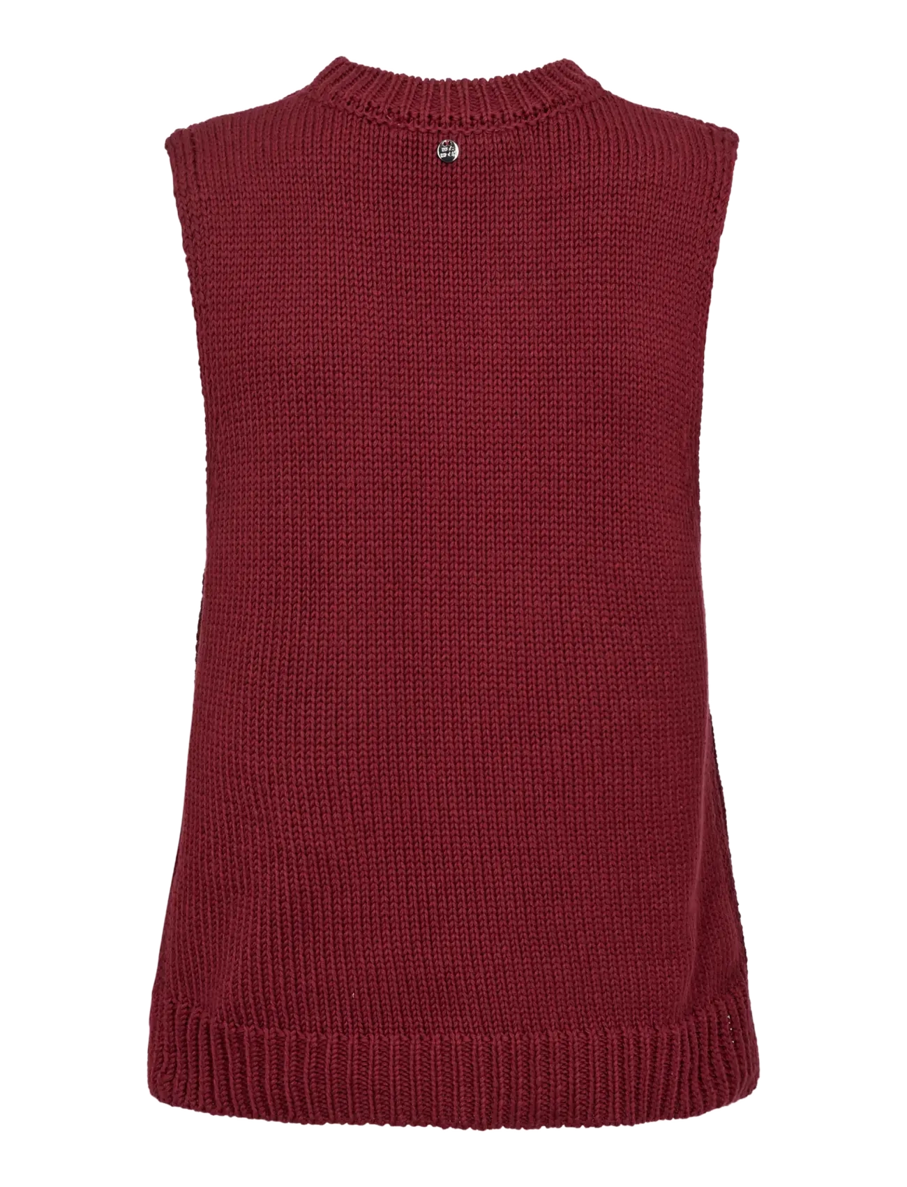 MOS MOSH - MMBine Cotton SL Knit Top - Ärmellose tops - cabernet - 1