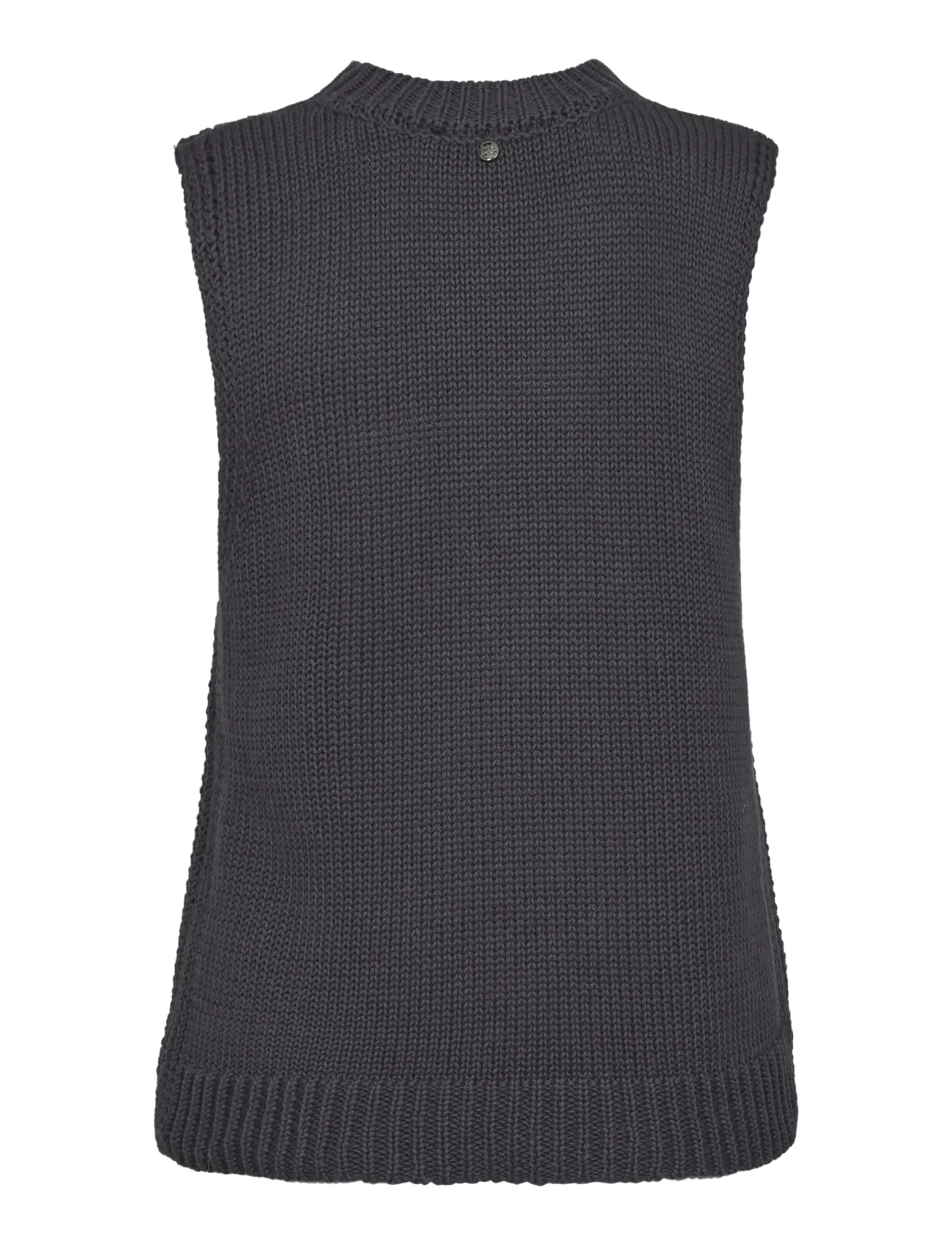 MOS MOSH - MMBine Cotton SL Knit Top - Ärmellose tops - india ink - 2