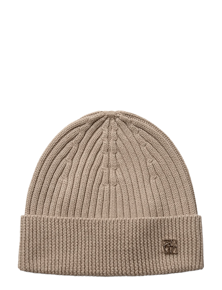 MOS MOSH - MMTova Wool Rib Hat - hatte - doeskin - 0