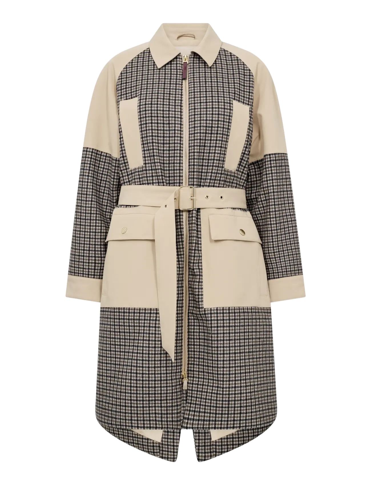 MOS MOSH - MMAline Check Jacket - vihmamantlid - doeskin - 1