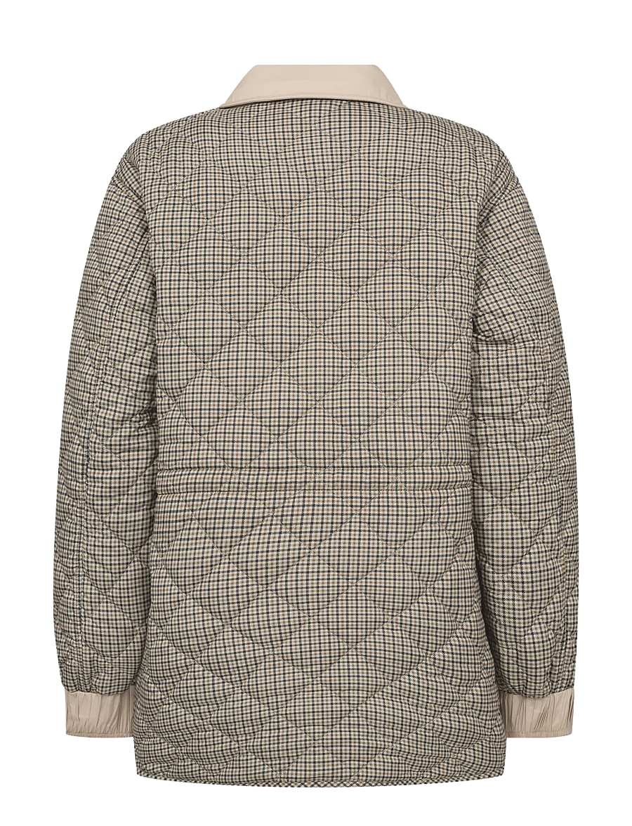 MOS MOSH - MMAnna Rye Check Jacket - vårjackor - doeskin - 2