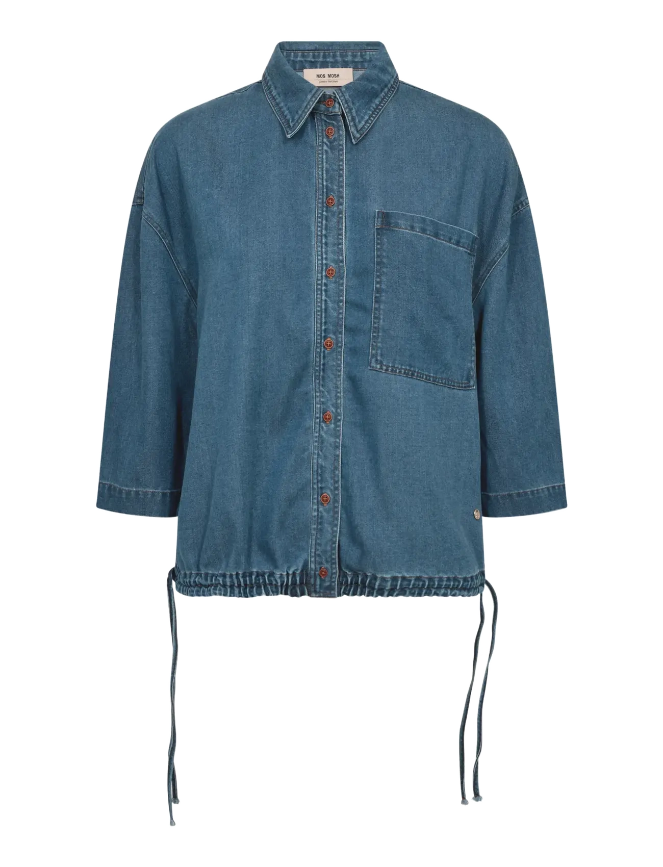 MOS MOSH MMTessa Lich Shirt - Denim - BLUE / blue