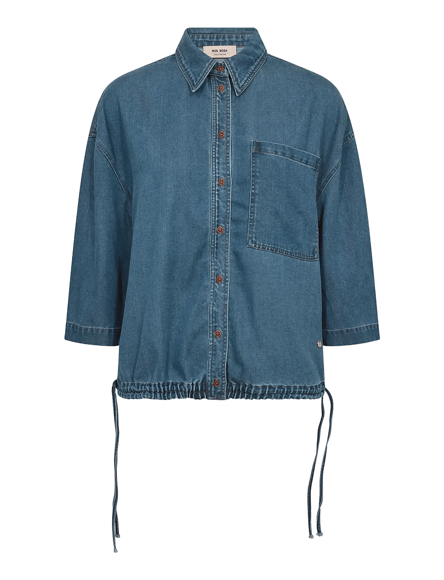 MOS MOSH - MMTessa Lich Shirt - denimskjorter - blue - 1