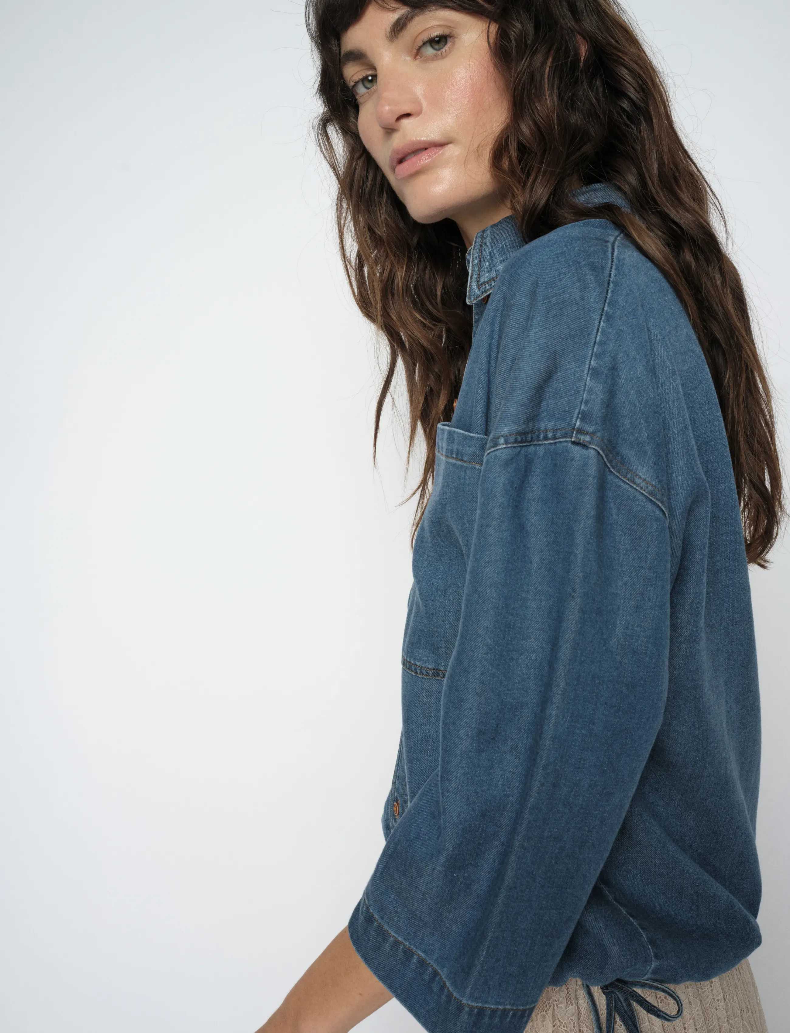 MOS MOSH - MMTessa Lich Shirt - denimskjorter - blue - 3