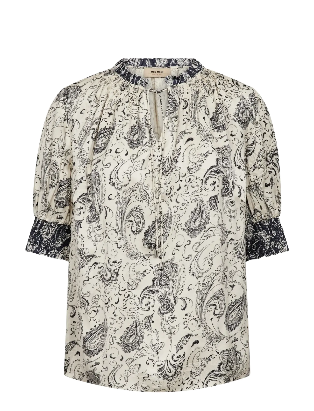 MOS MOSH MMHamali Winding Blouse - Skandinaavia mood - ECRU / cream