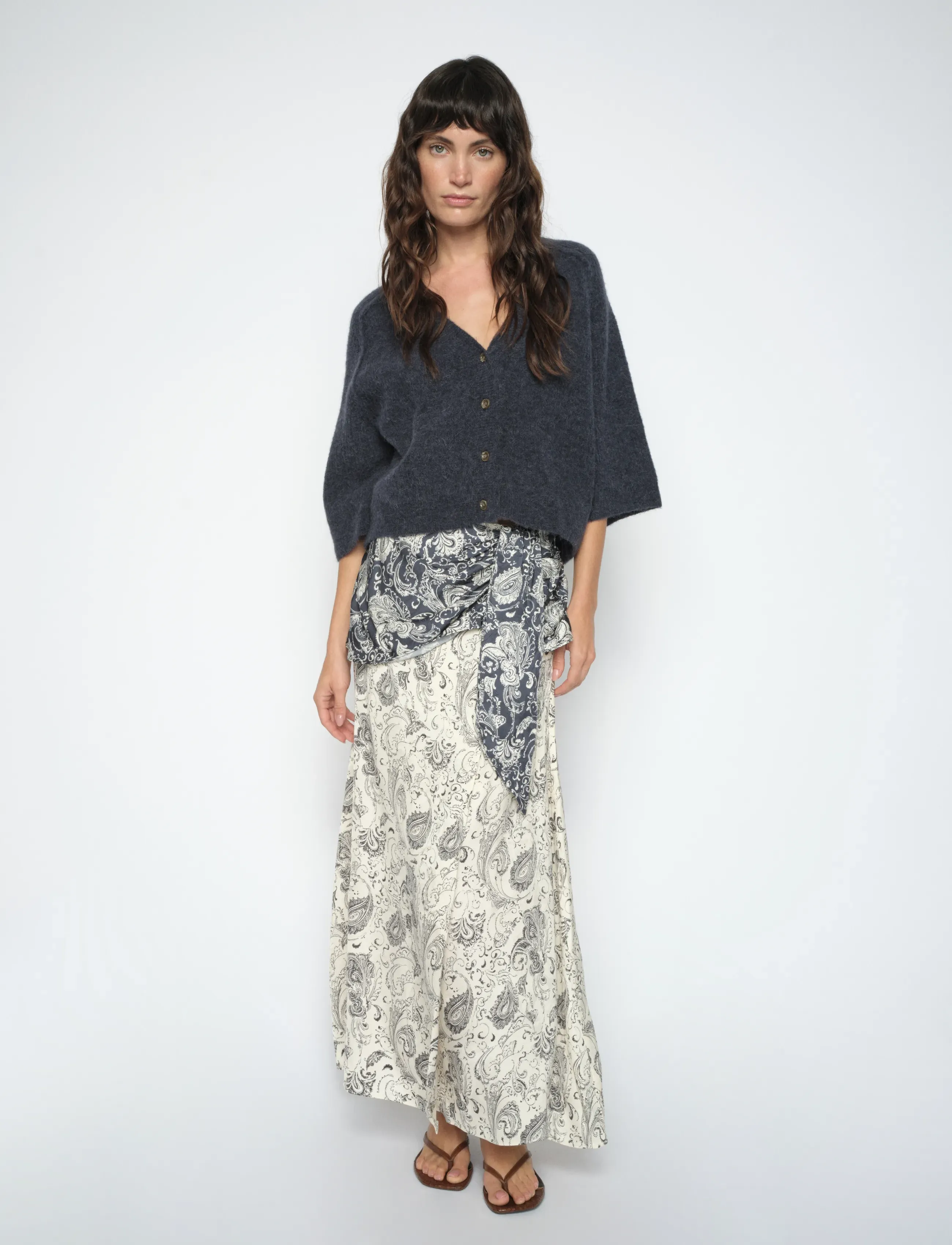 MOS MOSH - MMHilara Winding Skirt - wrap skirts - ecru - 3