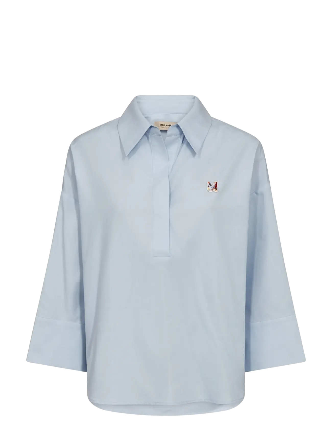 MOS MOSH Mmbritze Cam Baumwolle Bluse Blau - S - Damen