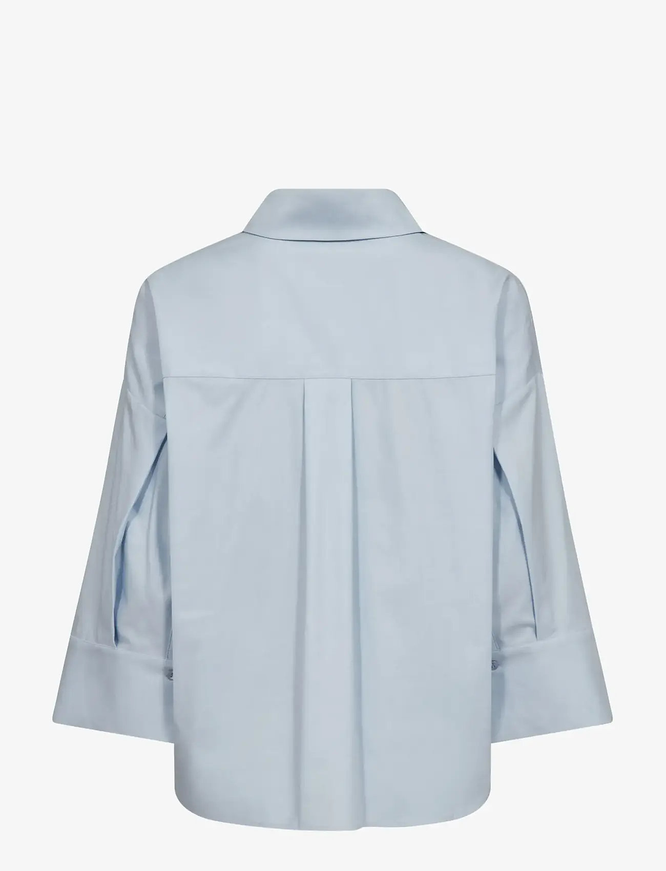 MOS MOSH - MMBritze Cam Cotton Blouse - langärmlige blusen - skyway - 2