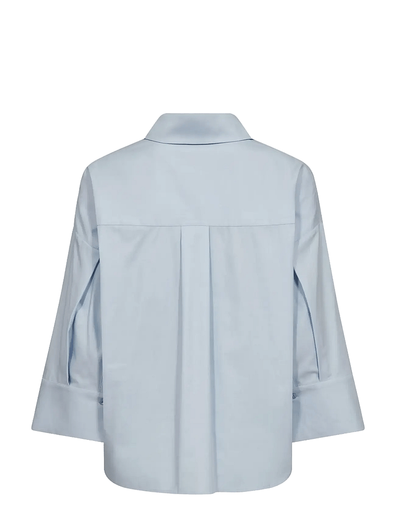 MOS MOSH - MMBritze Cam Cotton Blouse - langärmlige blusen - skyway - 2