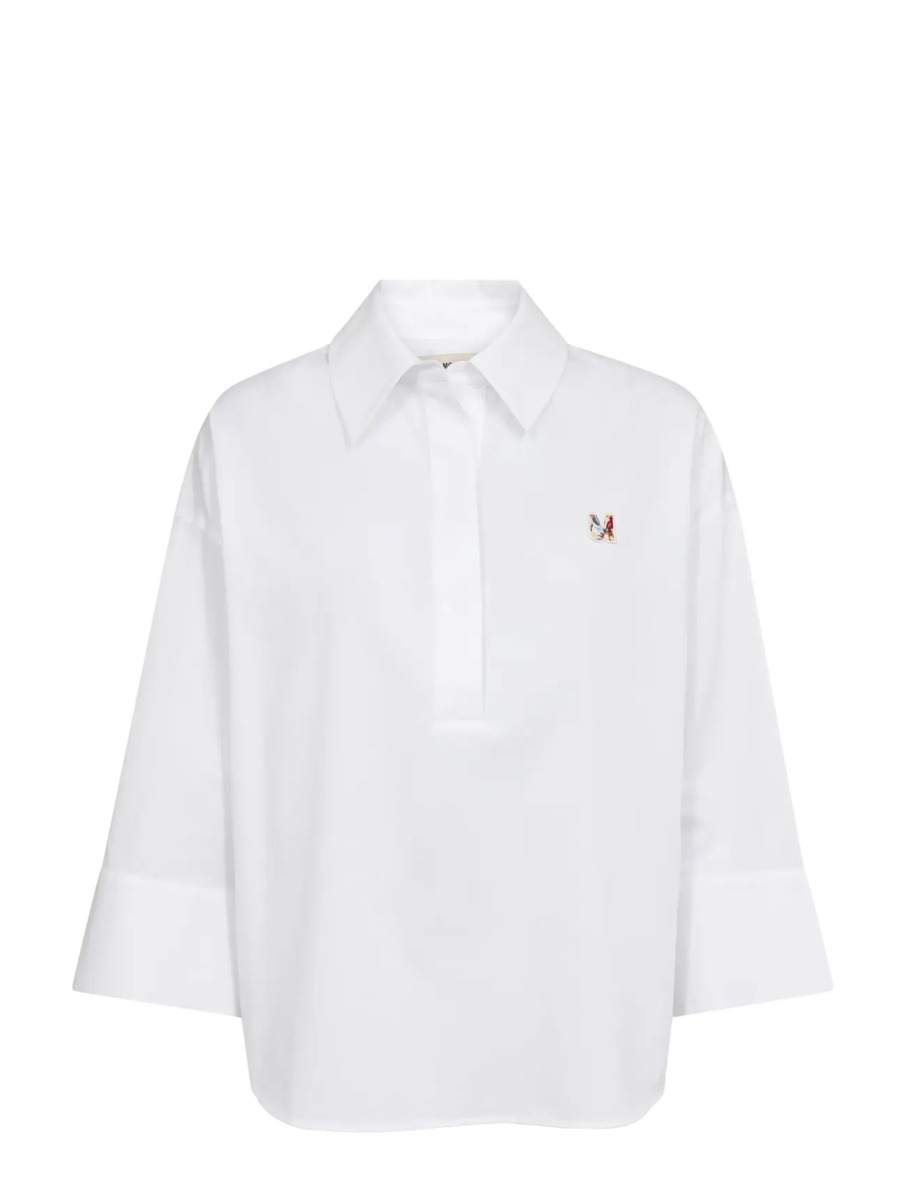 MOS MOSH Mmbritze Cam Baumwolle Bluse Weiß - L - Damen