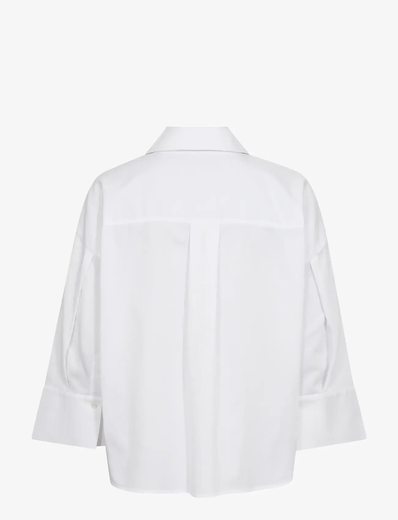 MOS MOSH - MMBritze Cam Cotton Blouse - langærmede bluser - white - 2