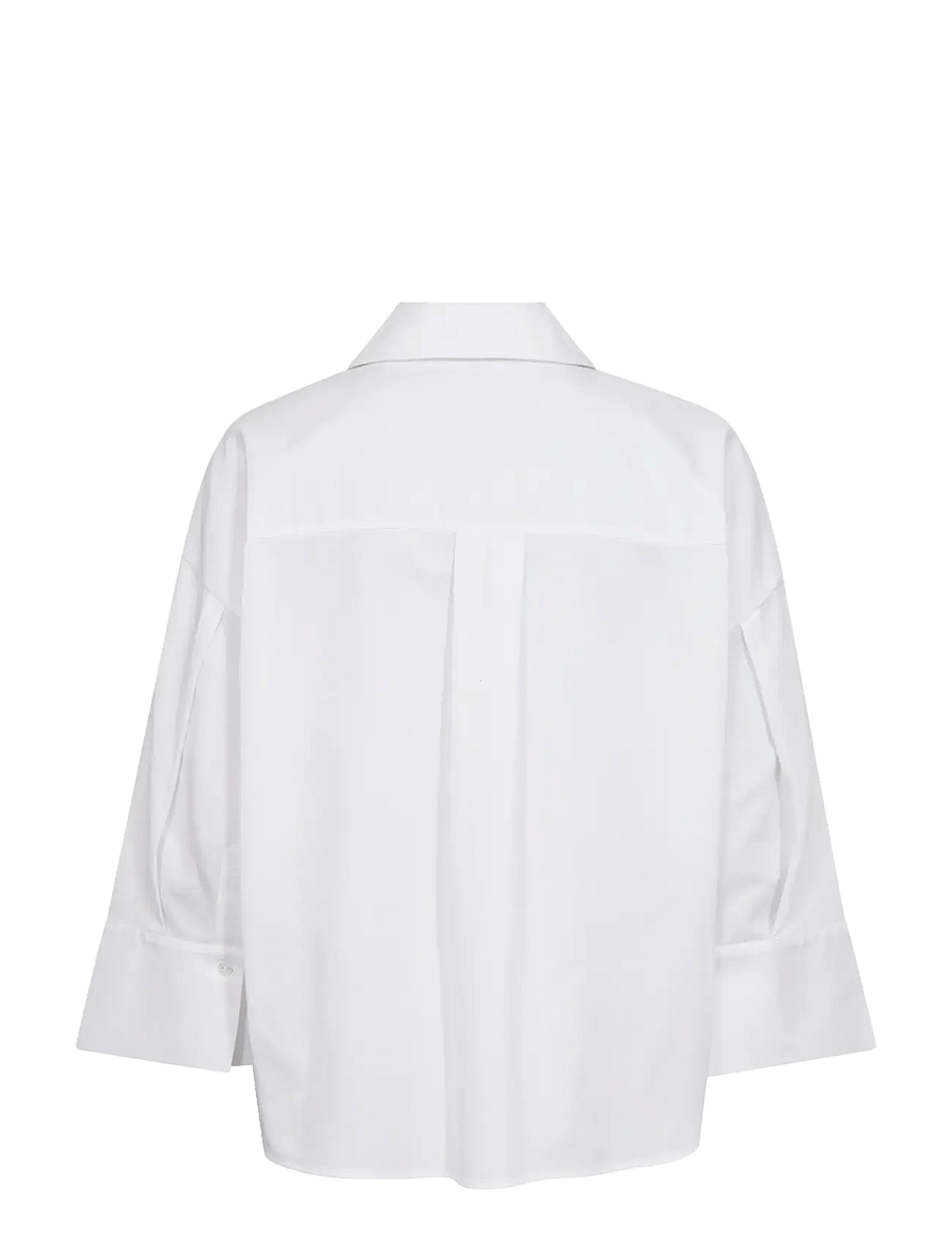 MOS MOSH - MMBritze Cam Cotton Blouse - langärmelige blusen - white - 2