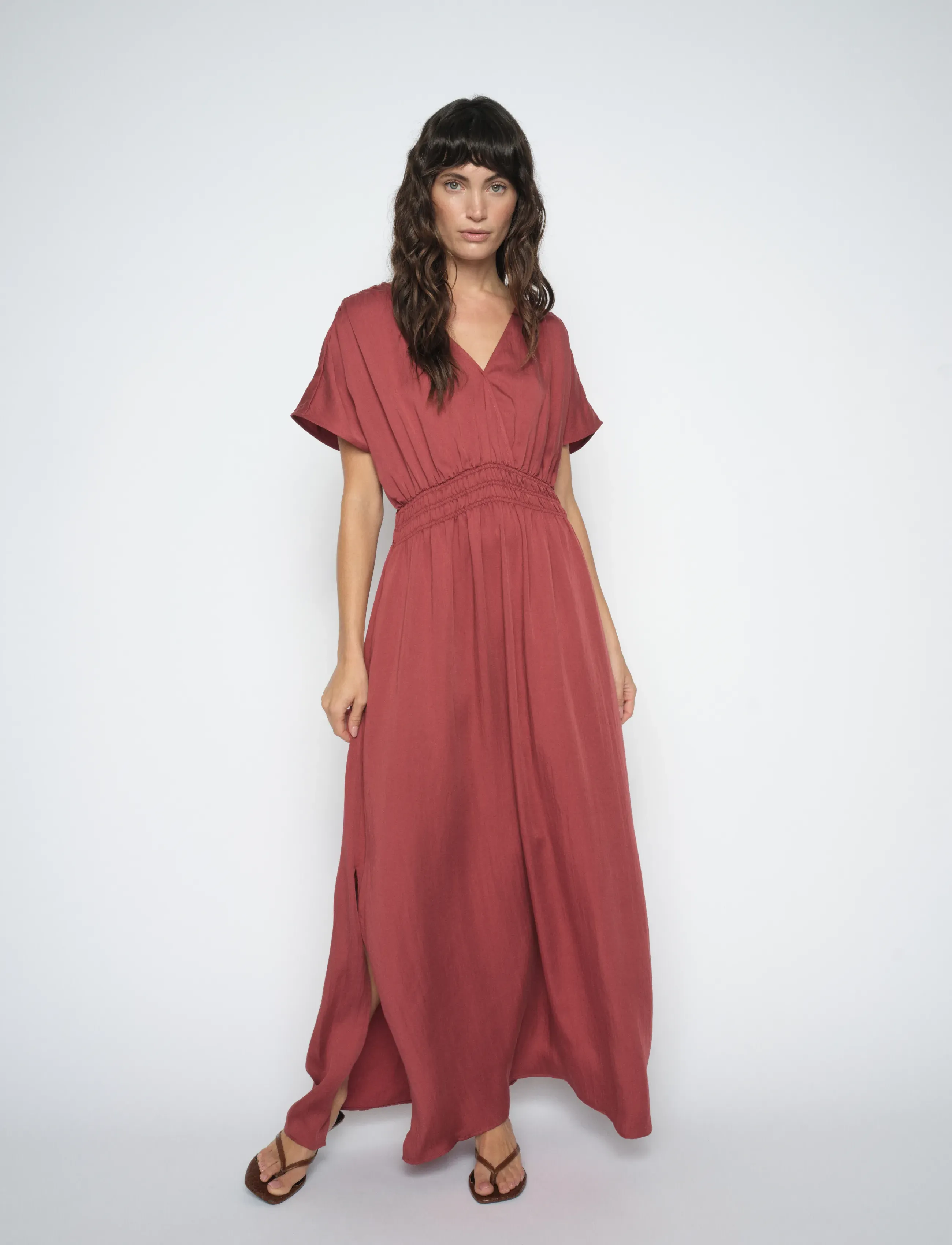 MOS MOSH MMEdith Annie Dress - Kleider - COWHIDE / burgundy