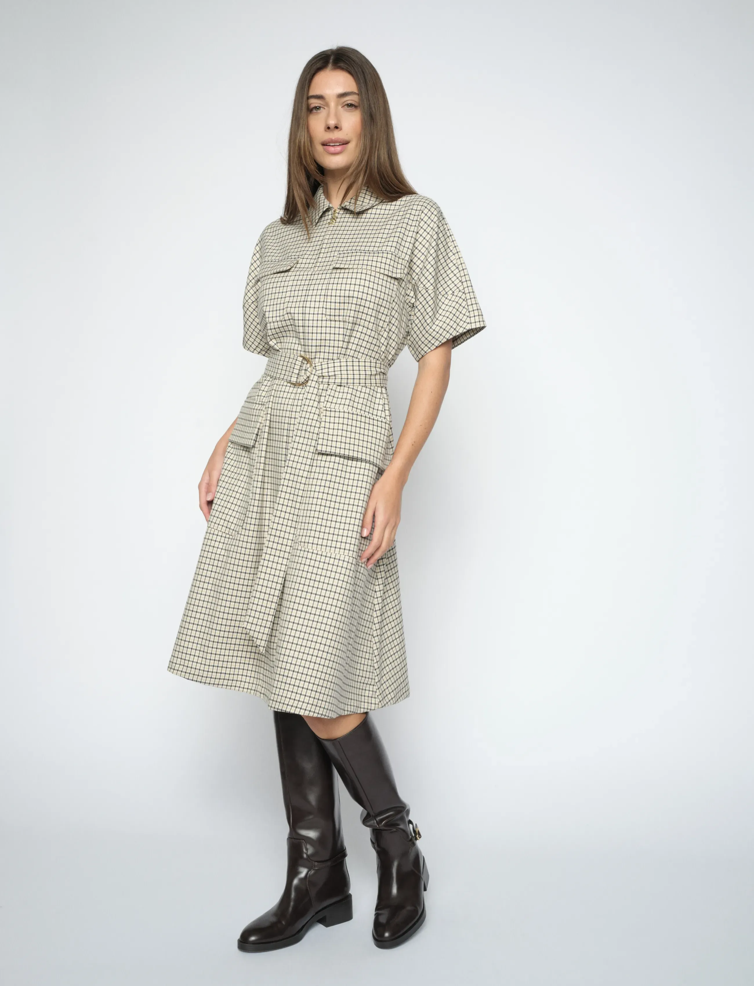 MOS MOSH MMGweni Cheyenne Dress - Robes chemises - INDIA INK / beige