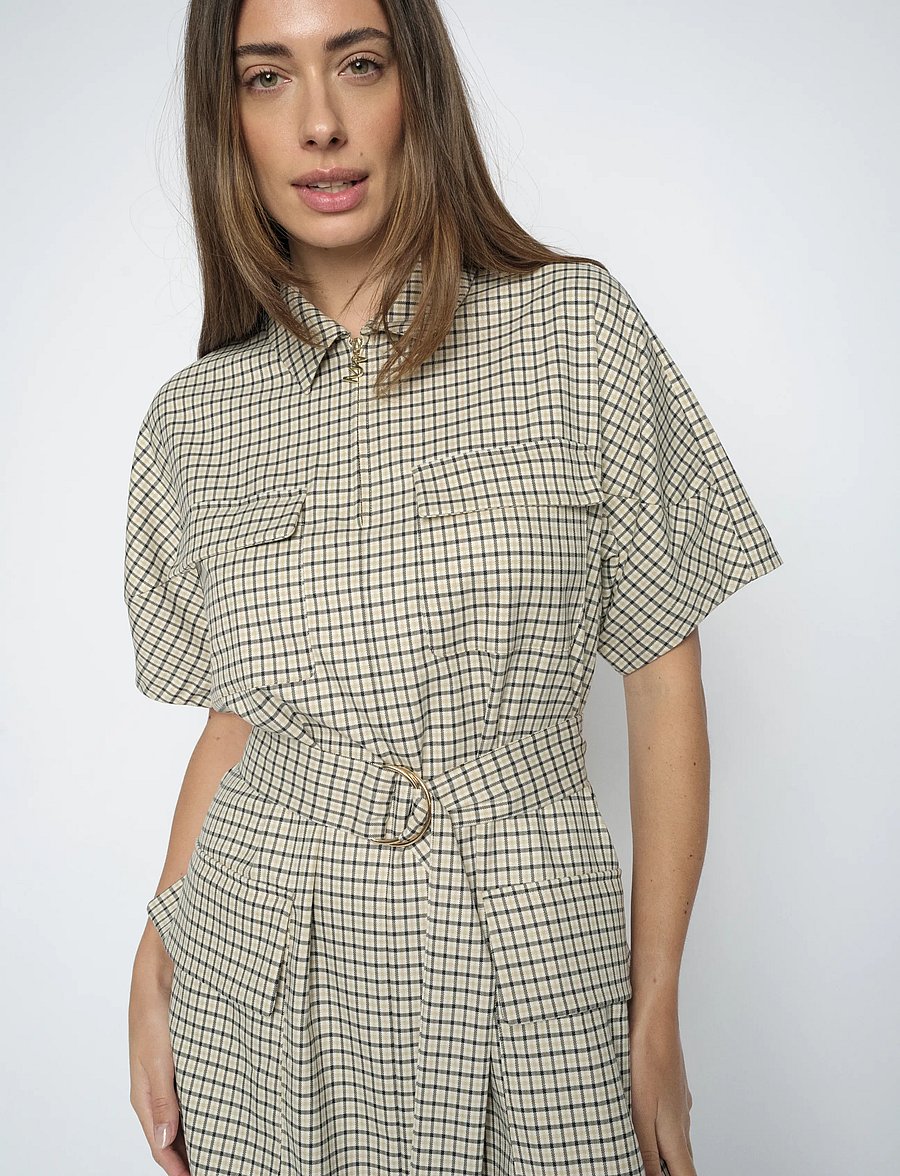 MOS MOSH - MMGweni Cheyenne Dress - skjortekjoler - india ink - 3