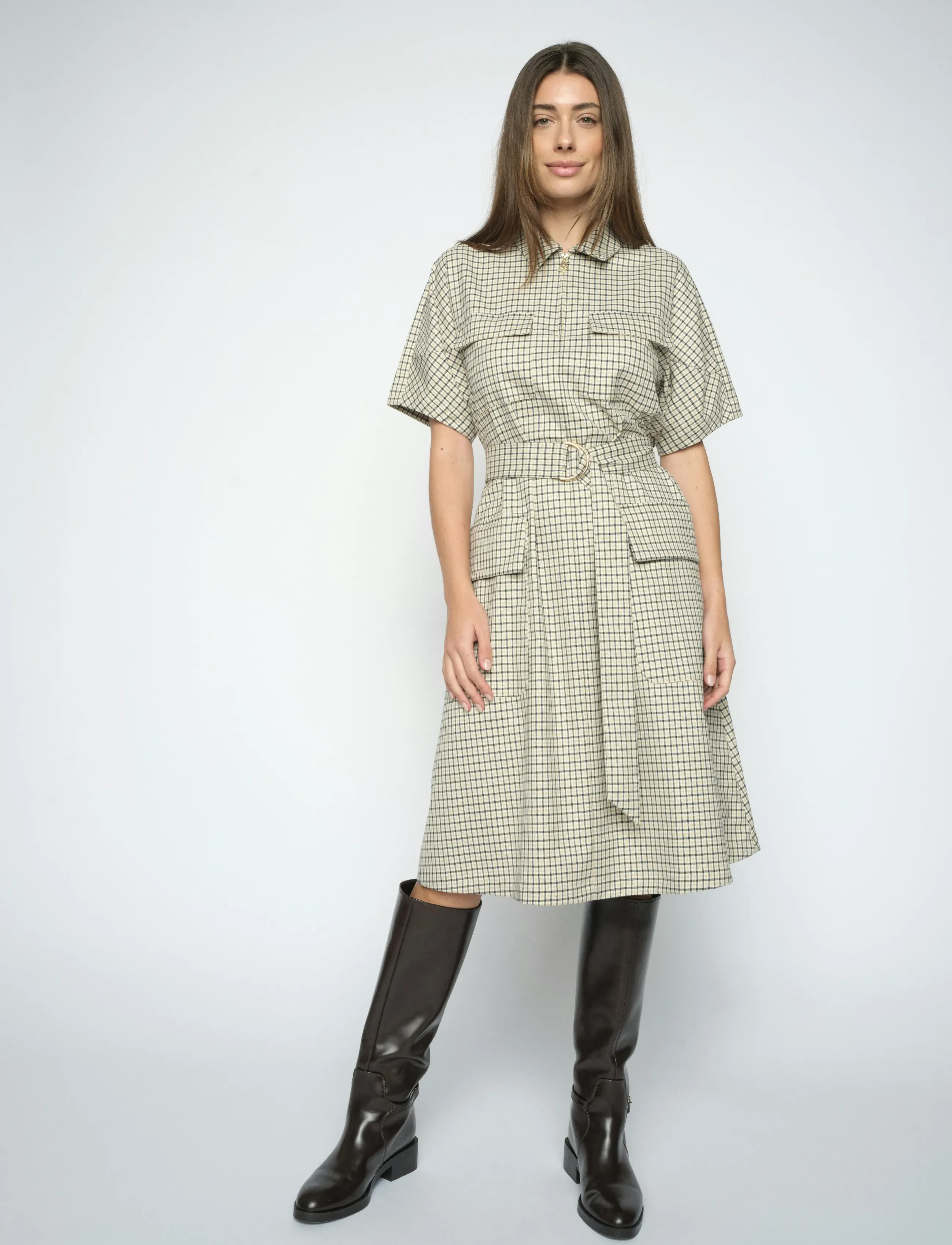 MOS MOSH - MMGweni Cheyenne Dress - skjortekjoler - india ink - 4