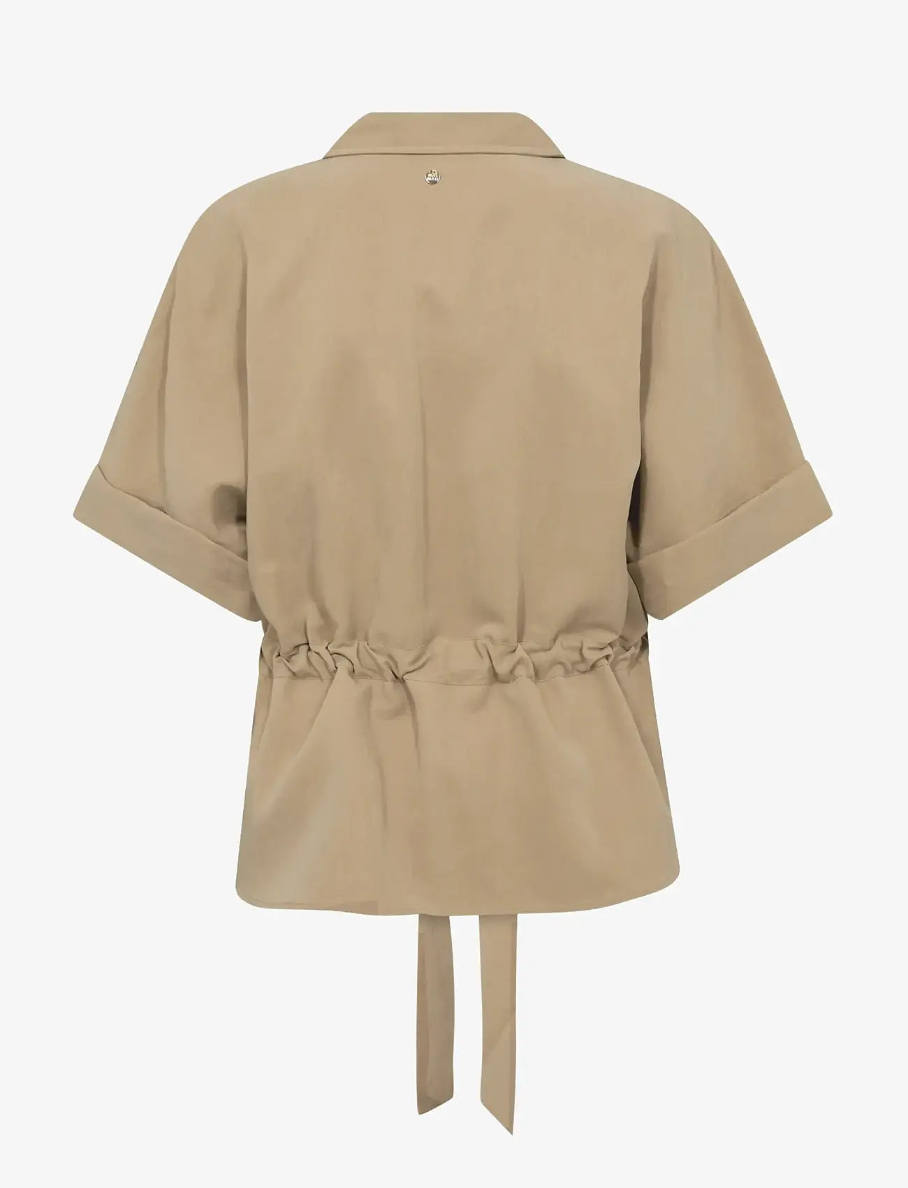 MOS MOSH - MMIndie Gunilla Blouse - kurzämlige blusen - sesame - 2