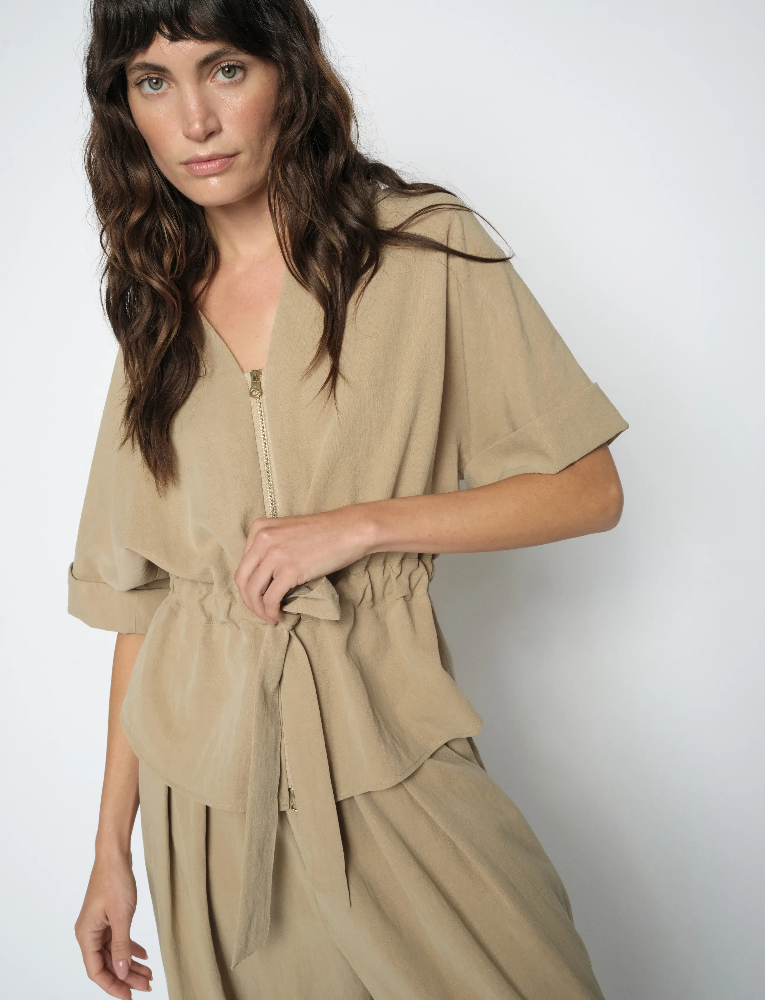 MOS MOSH - MMIndie Gunilla Blouse - blouses met korte mouwen - sesame - 3