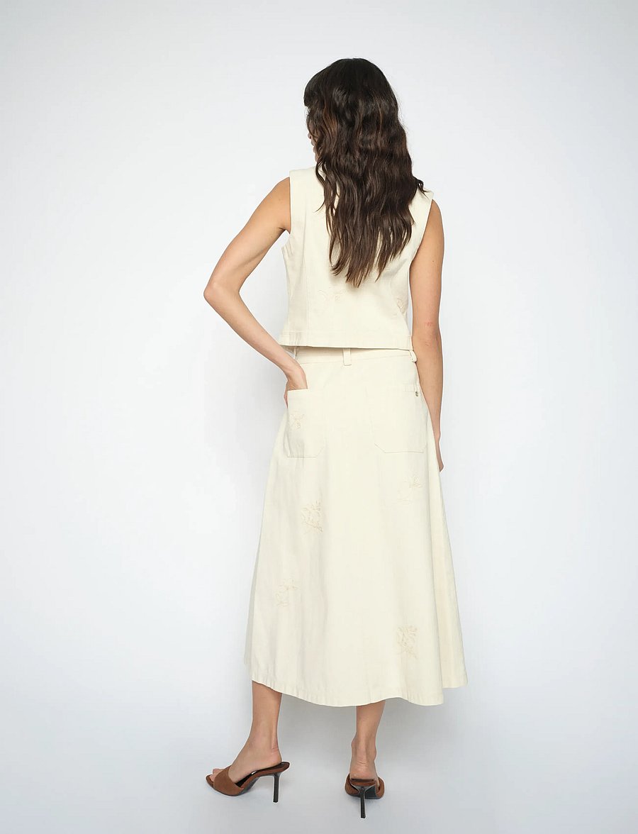 MOS MOSH - MMLani Rinna Skirt - midi kjolar - clay - 3