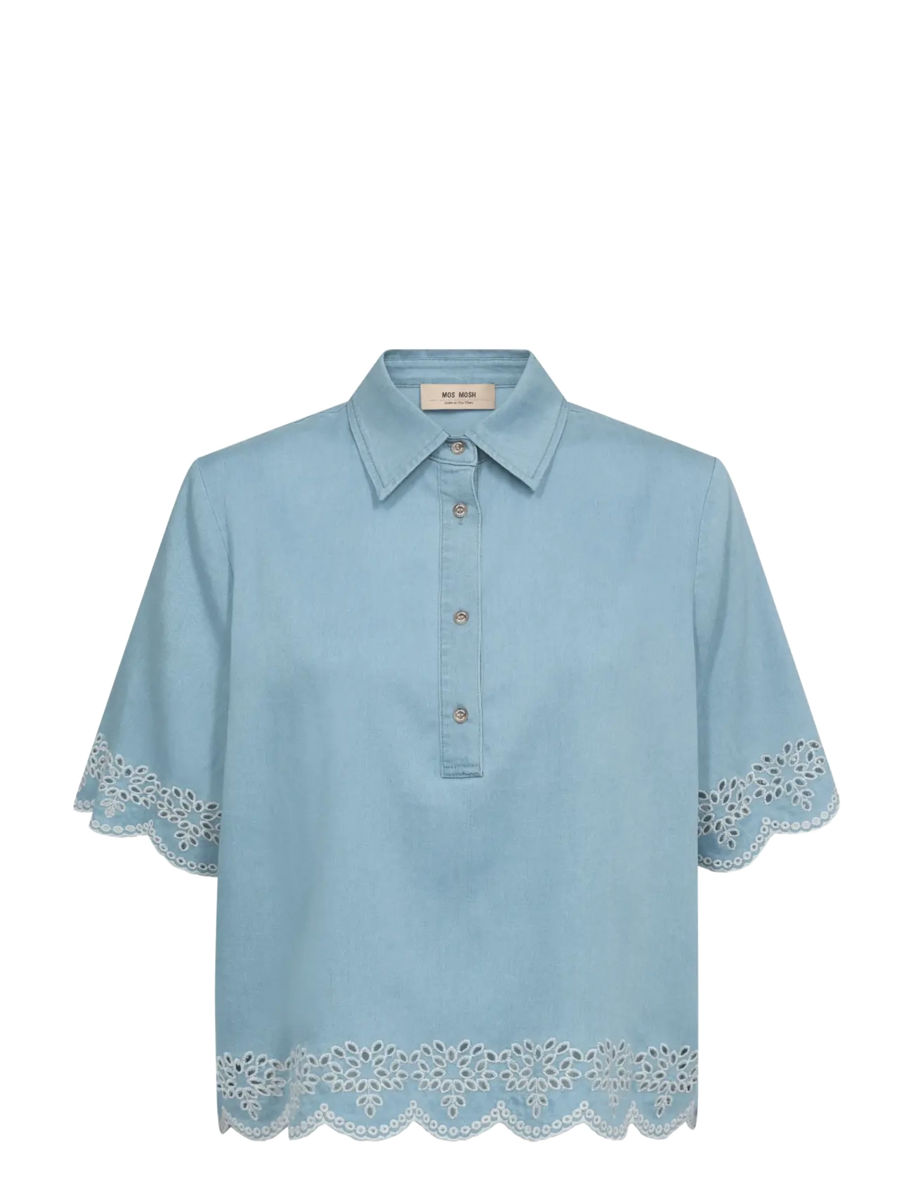 MOS MOSH MMMagda Softy Shirt - Bluser & Skjorter - LIGHT BLUE / blue