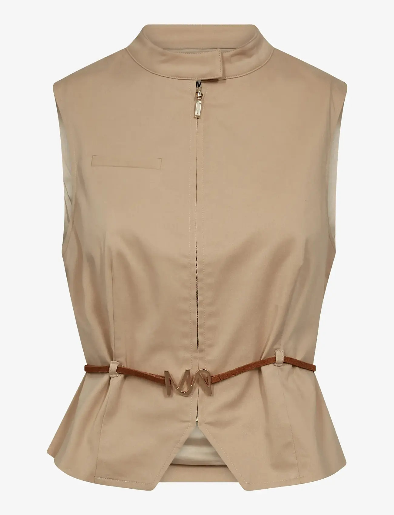 MOS MOSH - MMMai Tenca Vest - Ülikonna vestid - sesame - 1