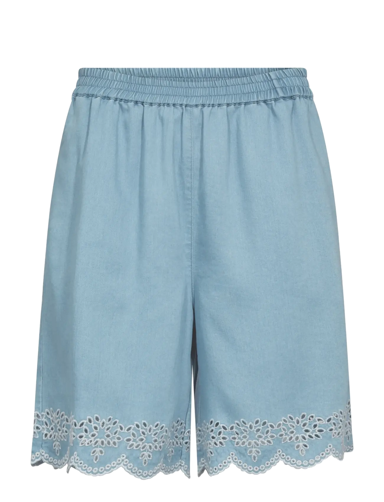 MOS MOSH - MMMoody Softy Shorts - vabaaja lühikesed püksid - light blue - 1