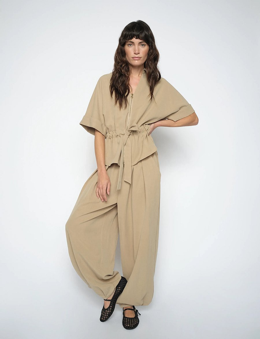 MOS MOSH - MMNuello Gunilla Pant - hosen mit geradem bein - sesame - 0