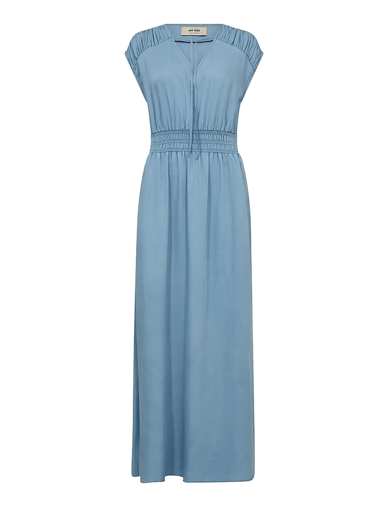 MOS MOSH - MMPaola Softy Dress - summer dresses - light blue - 1